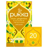 PUKKA Infusion bio au citron gingembre et touche de miel de manuka