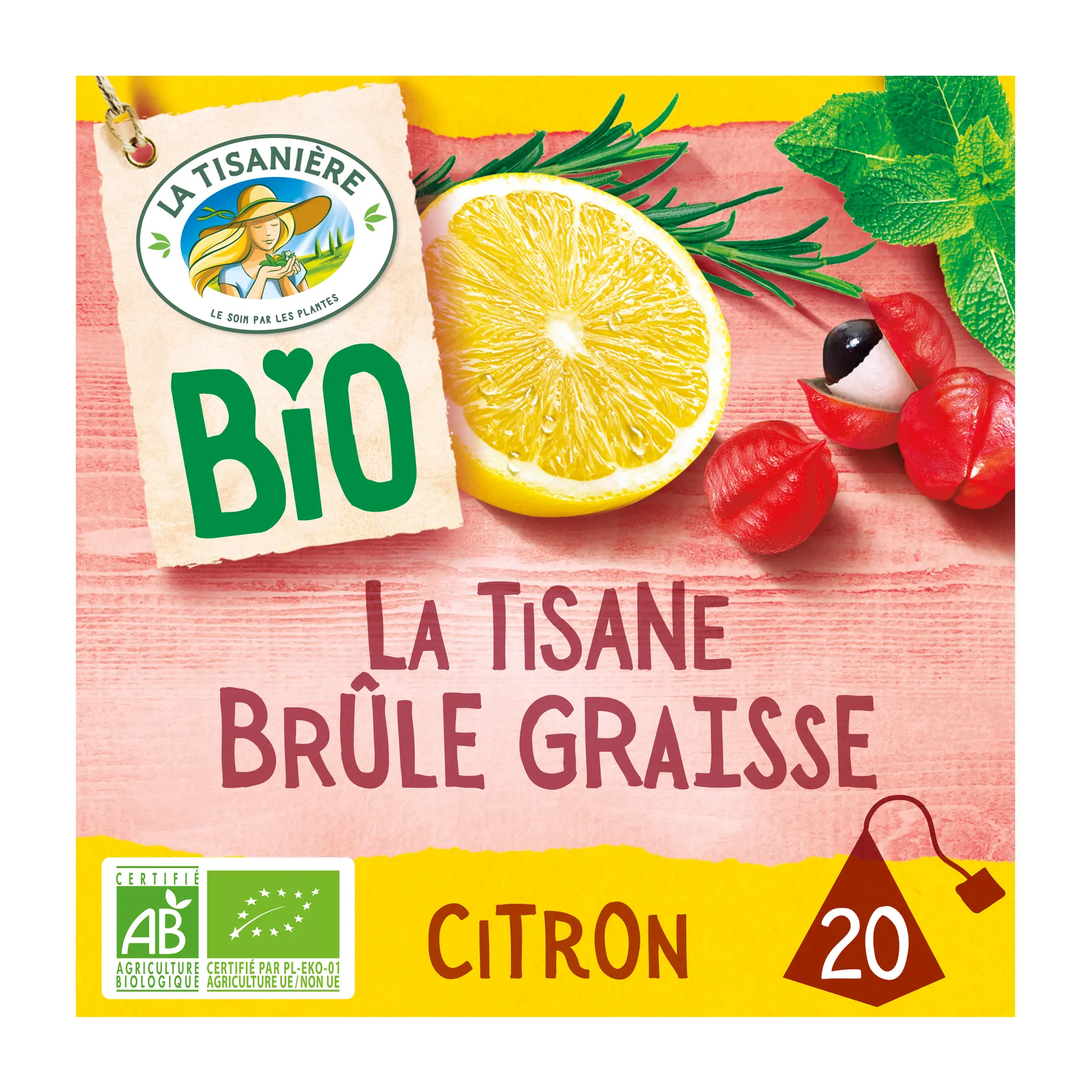 LA TISANIERE Infusion tisane brûle graisse au citron bio
