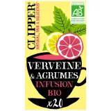 CLIPPER Infusion bio verveines et agrumes