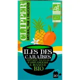 CLIPPER Infusion îles des caraibes à l'ananas pamplemousse et mangue bio
