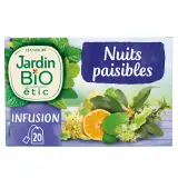 JARDIN BIO ETIC Infusion nuits paisibles extrait de mandarine bio