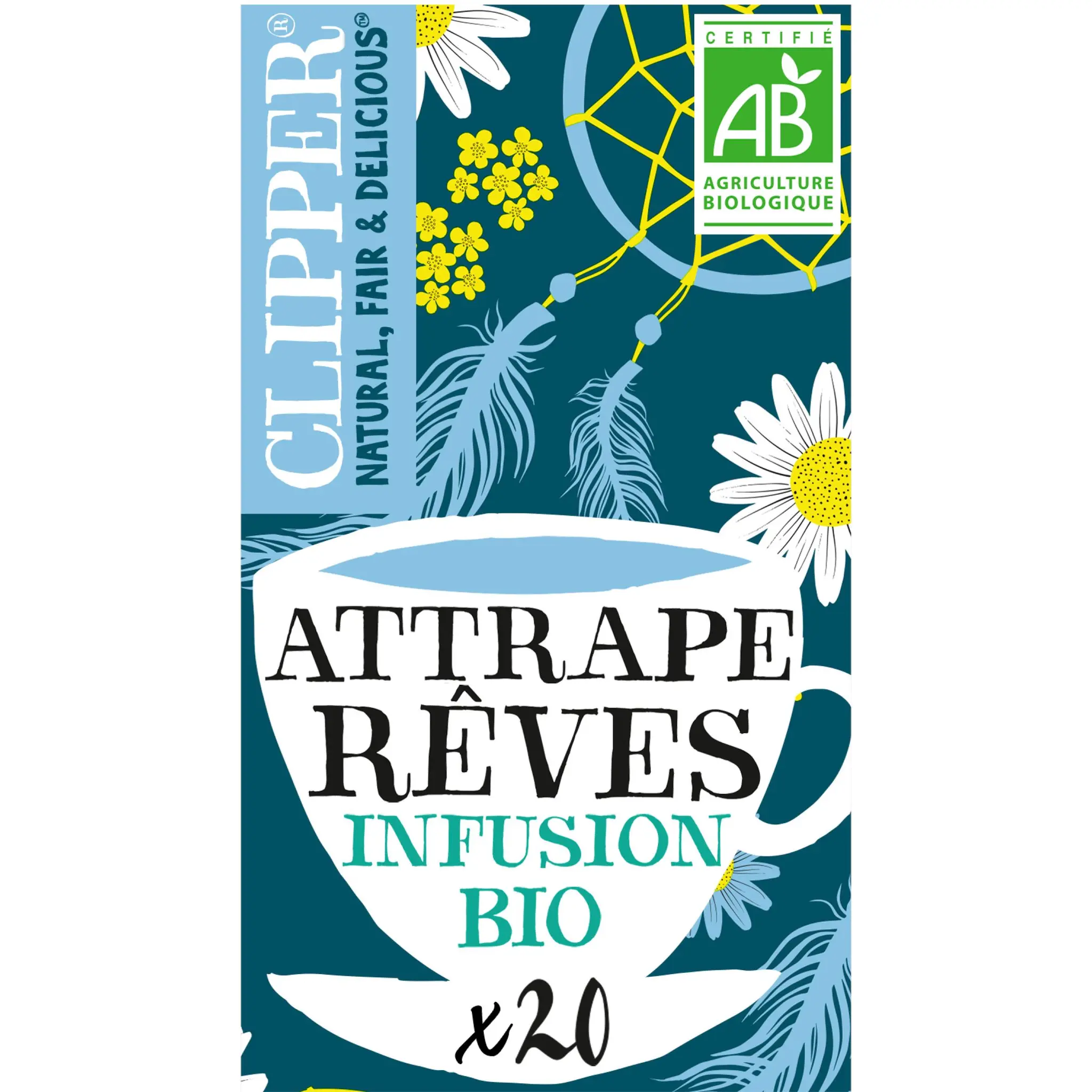 CLIPPER Infusion Attrape Rêves à la cannelle camomille rooïbos saveur orange bio