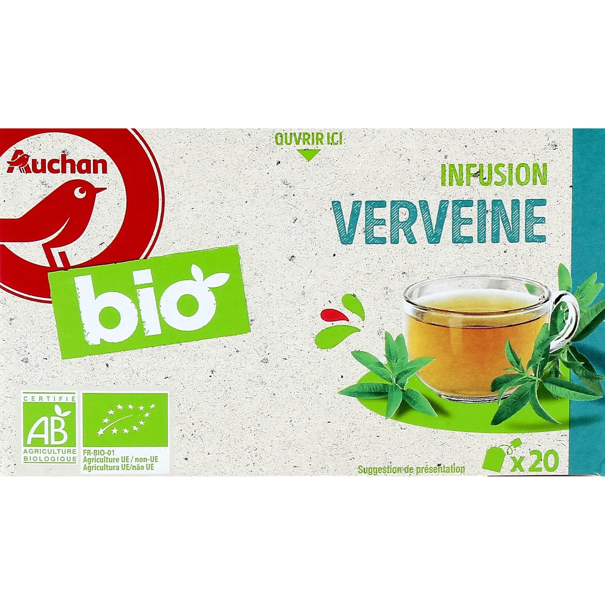 AUCHAN BIO Infusion verveine