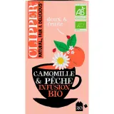 CLIPPER Infusion bio camomille & pêche
