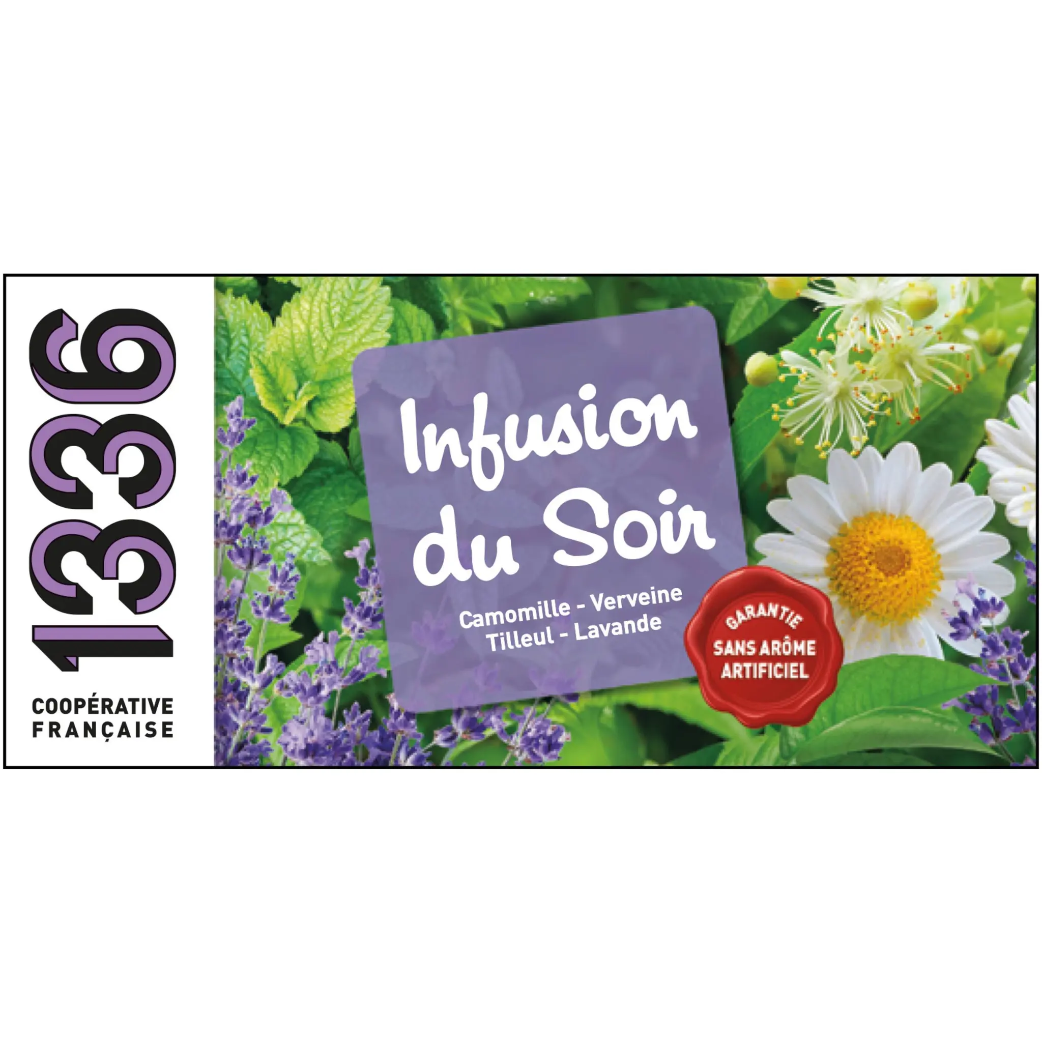 1336 Infusion du soir camomille verveine tilleul lavande