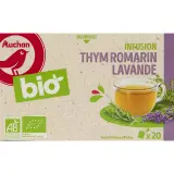 AUCHAN BIO Infusion thym romarin lavande