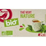 AUCHAN BIO Thé vert nature