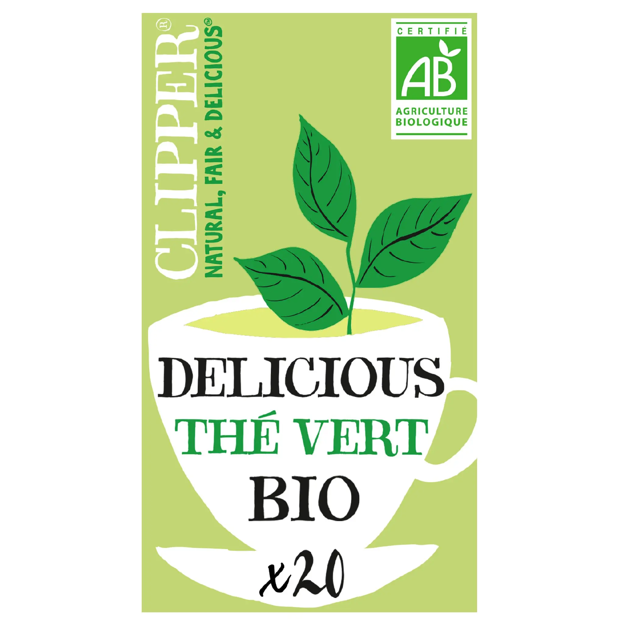 CLIPPER Thé vert bio delicious