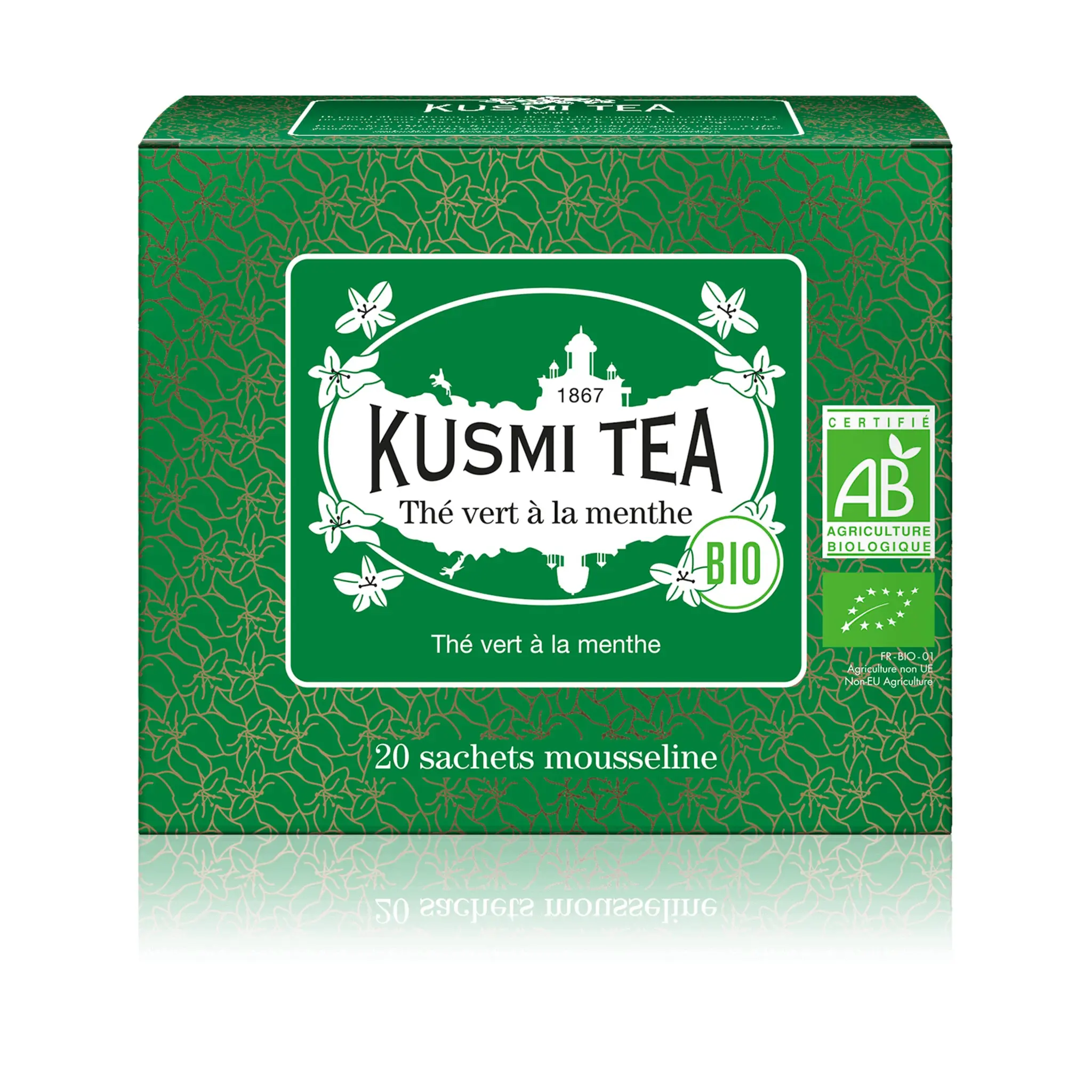 KUSMI TEA Thé vert à la menthe bio