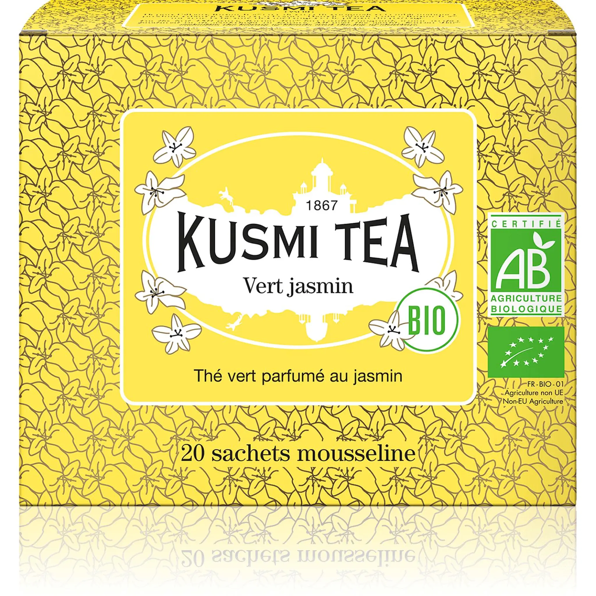 KUSMI TEA Thé vert parfumé au jasmin bio