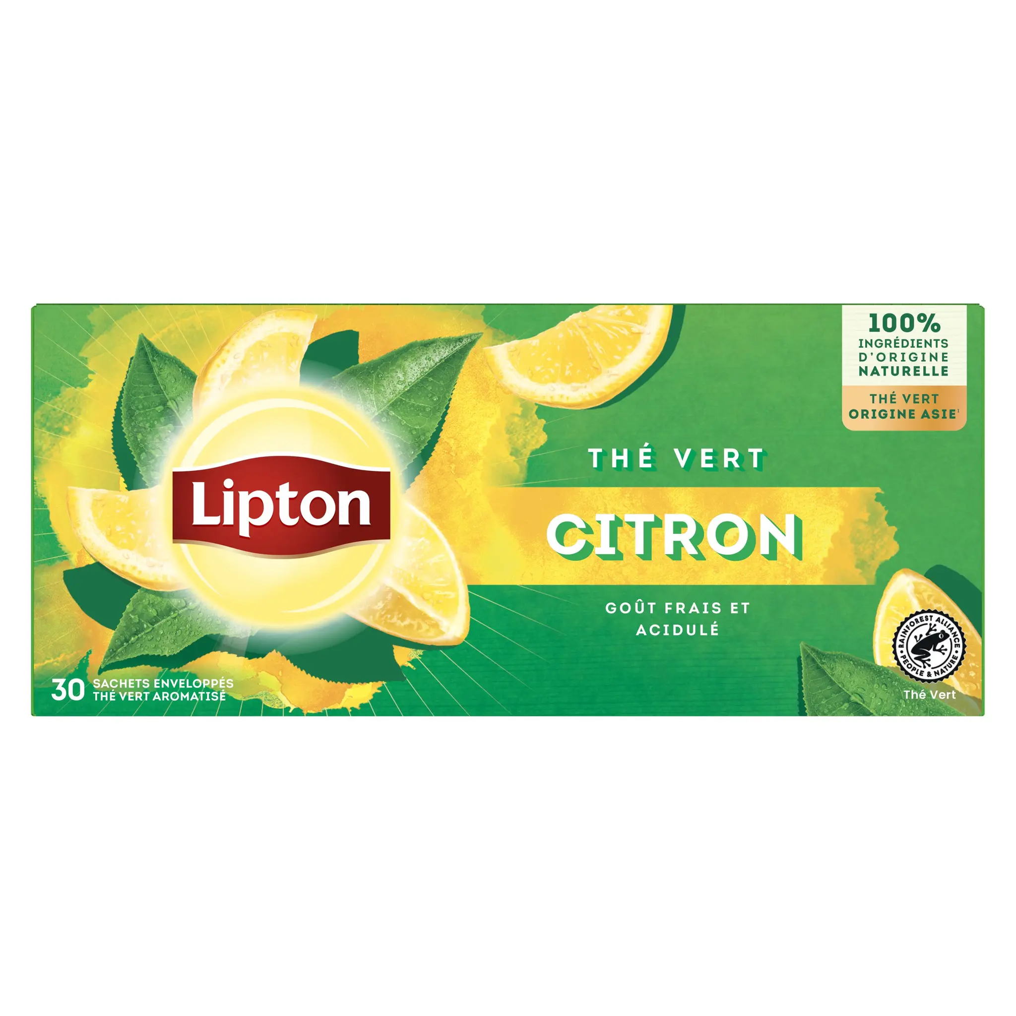 LIPTON Thé vert Citron Origine Asie