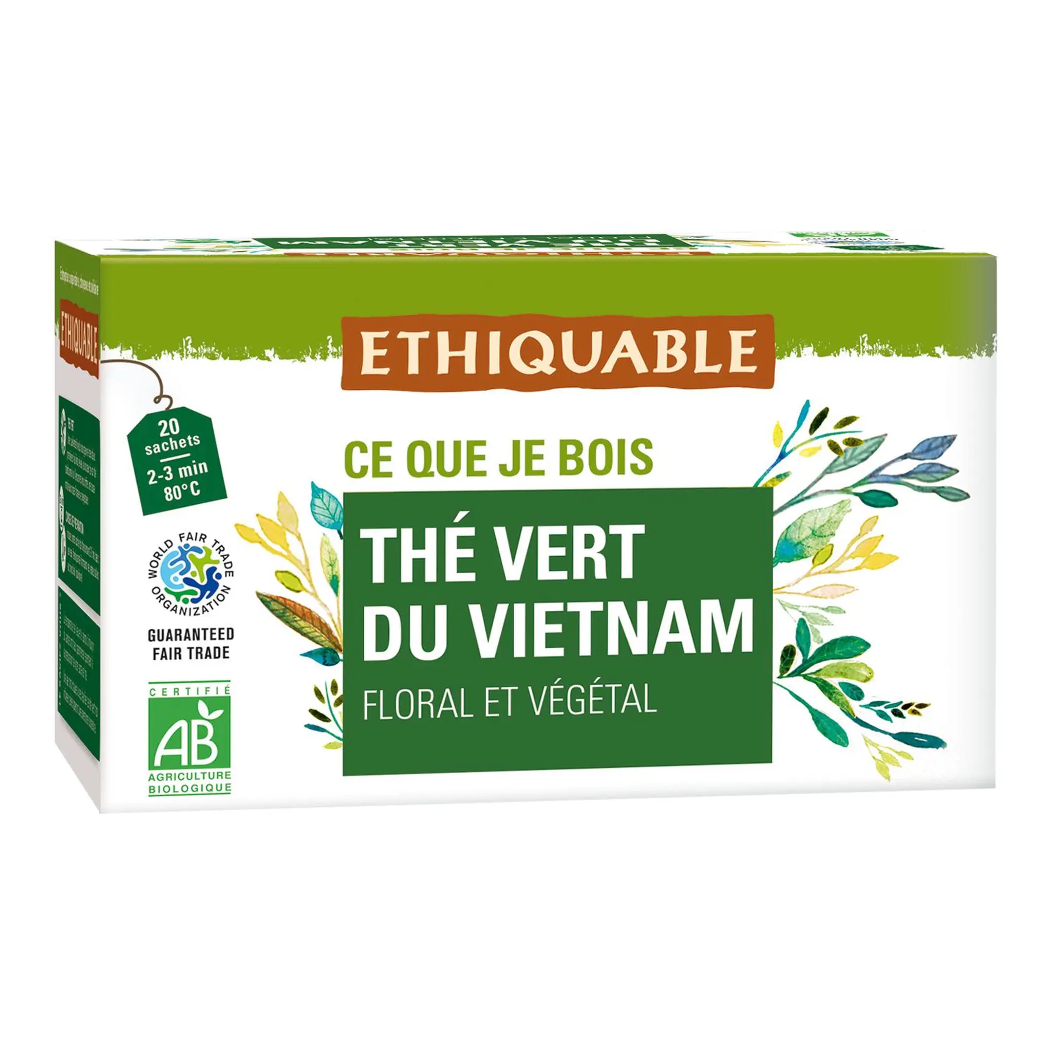 ETHIQUABLE Thé vert bio de Ceylan