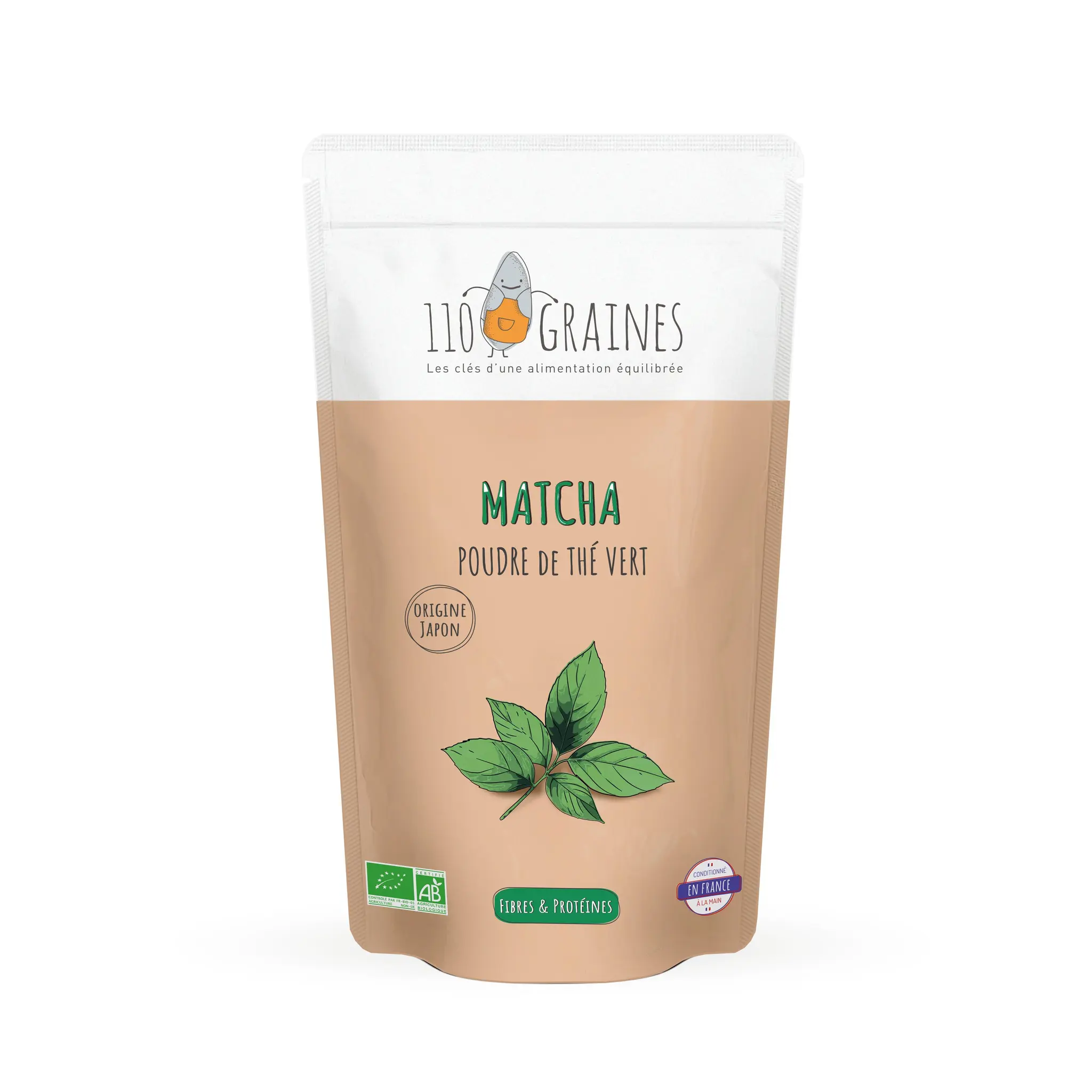110 GRAINES Thé matcha bio en poudre