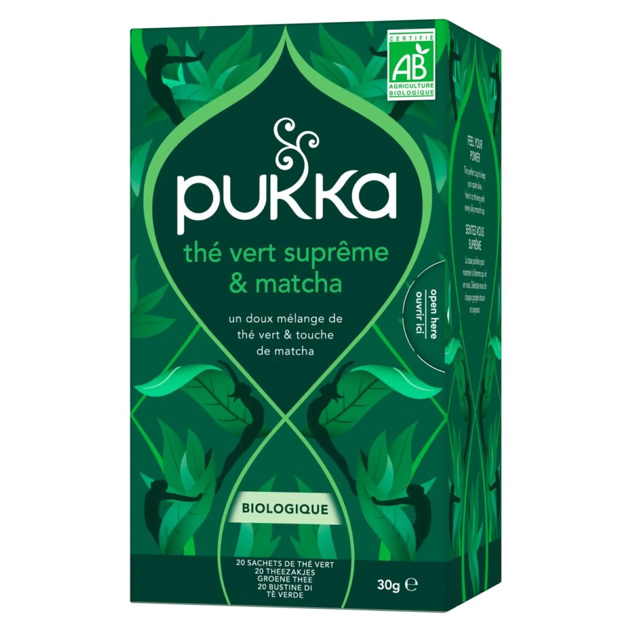 PUKKA Thé vert suprême et matcha bio