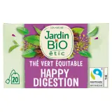 JARDIN BIO ETIC Thé vert équitable Happy Digestion au fenouil anis vert et badiane