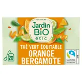JARDIN BIO ETIC Thé vert équitable à l'orange et bergamote