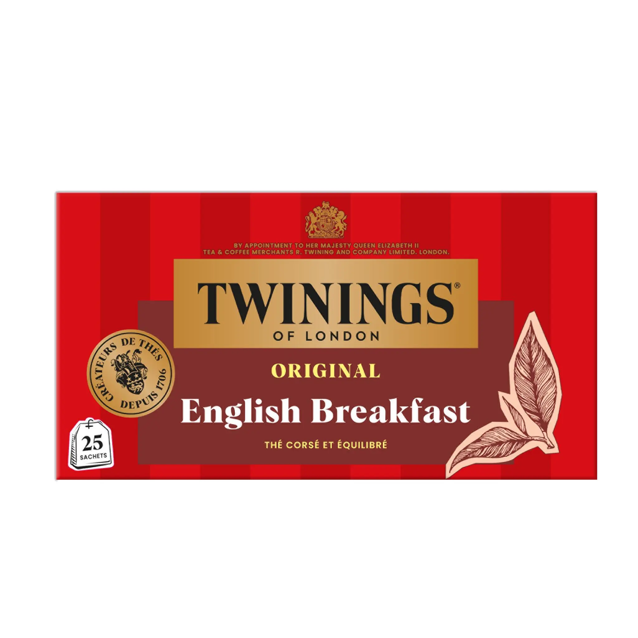 TWININGS Original English breakfast thé corsé et équilibré