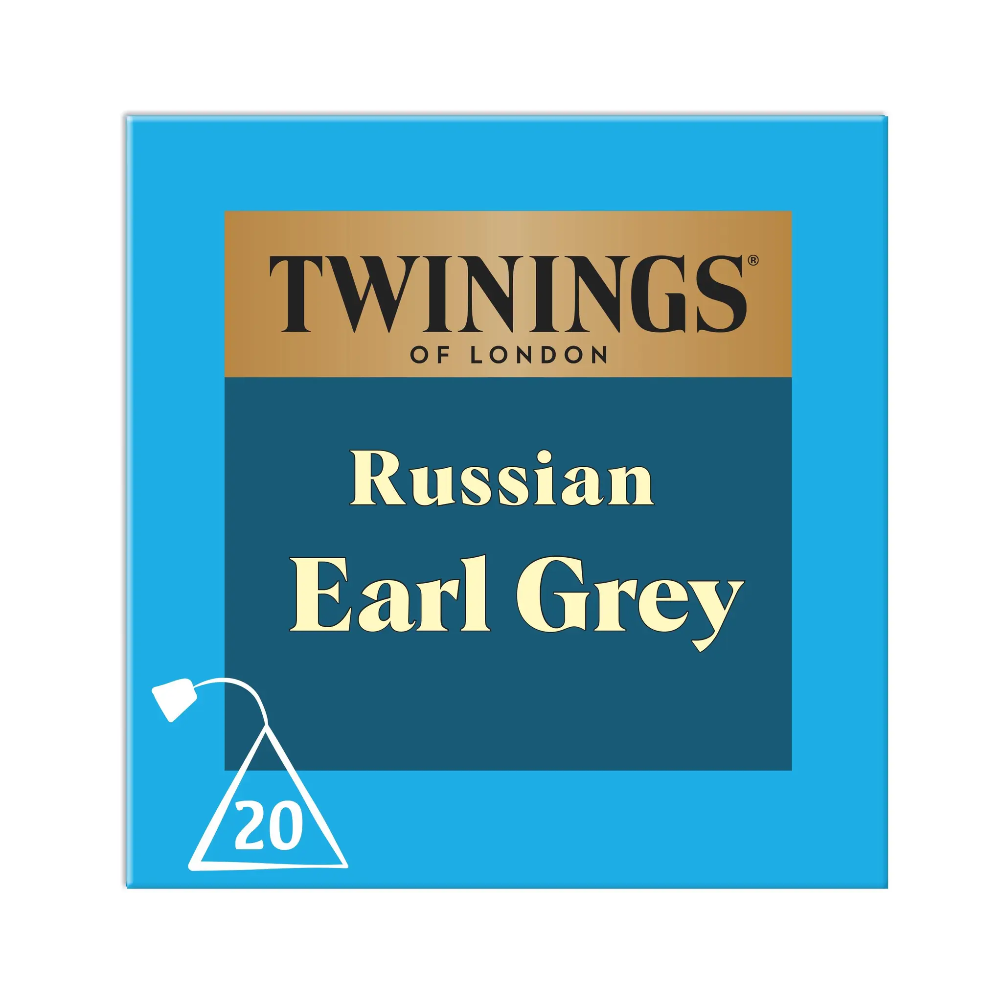 TWININGS Thé russian earl grey aromatisé bergamote et citron