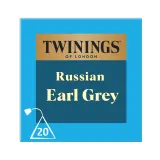 TWININGS Thé russian earl grey aromatisé bergamote et citron