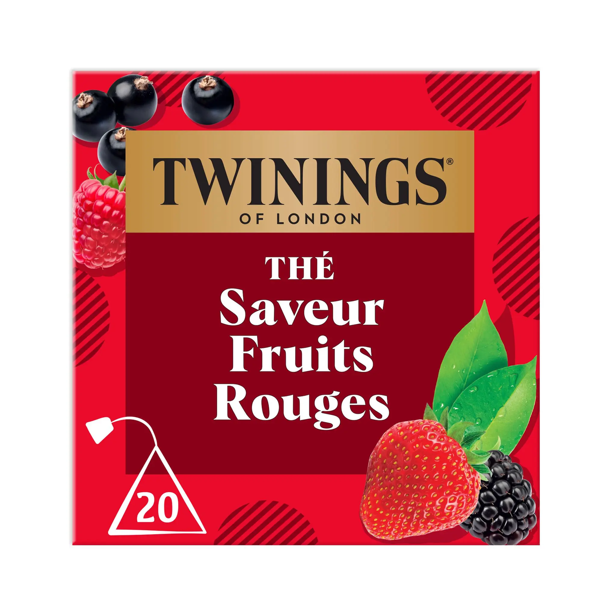 TWININGS Thé noir saveur fruits rouges