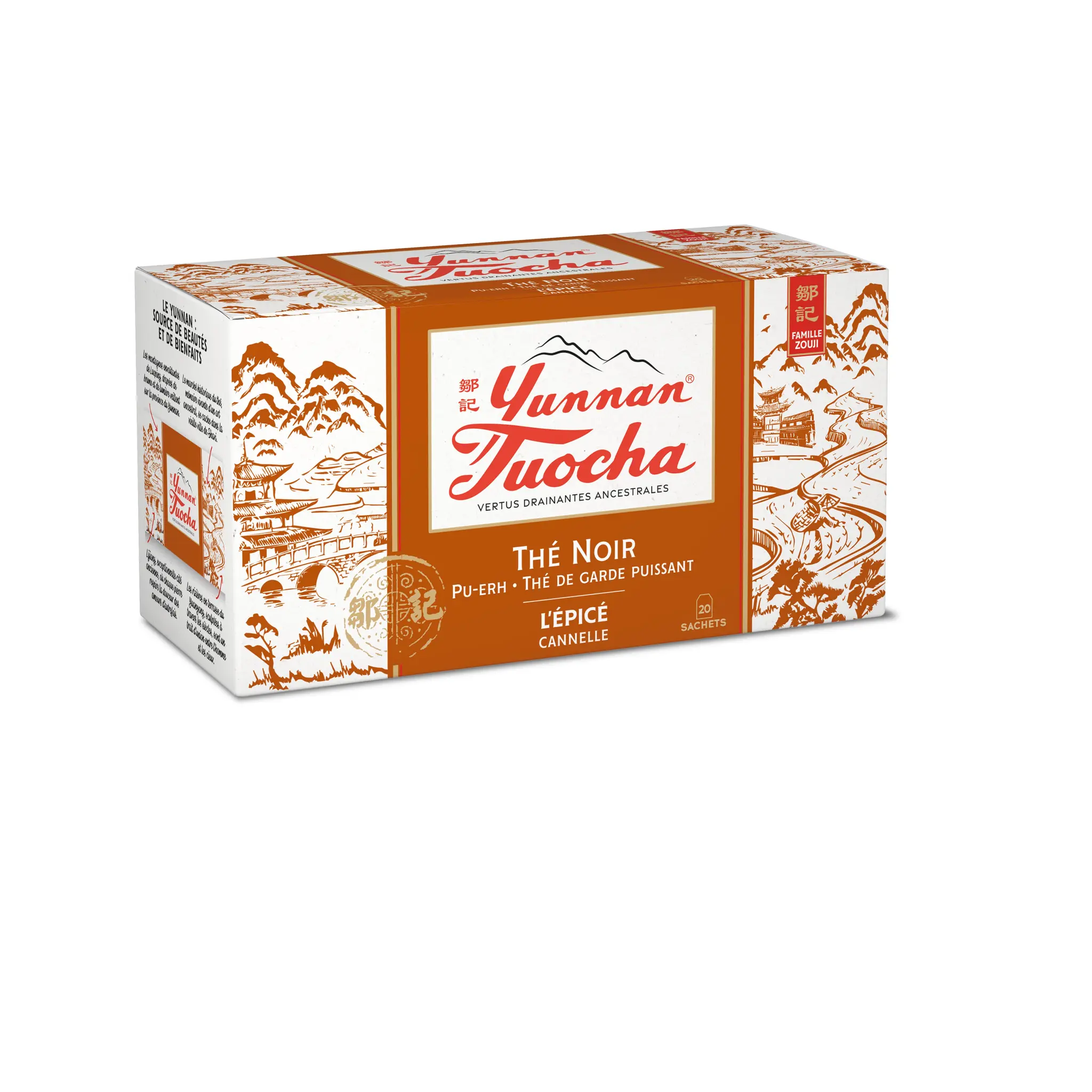 YUNNAN TUOCHA Thé noir pu-erh épicé à la cannelle