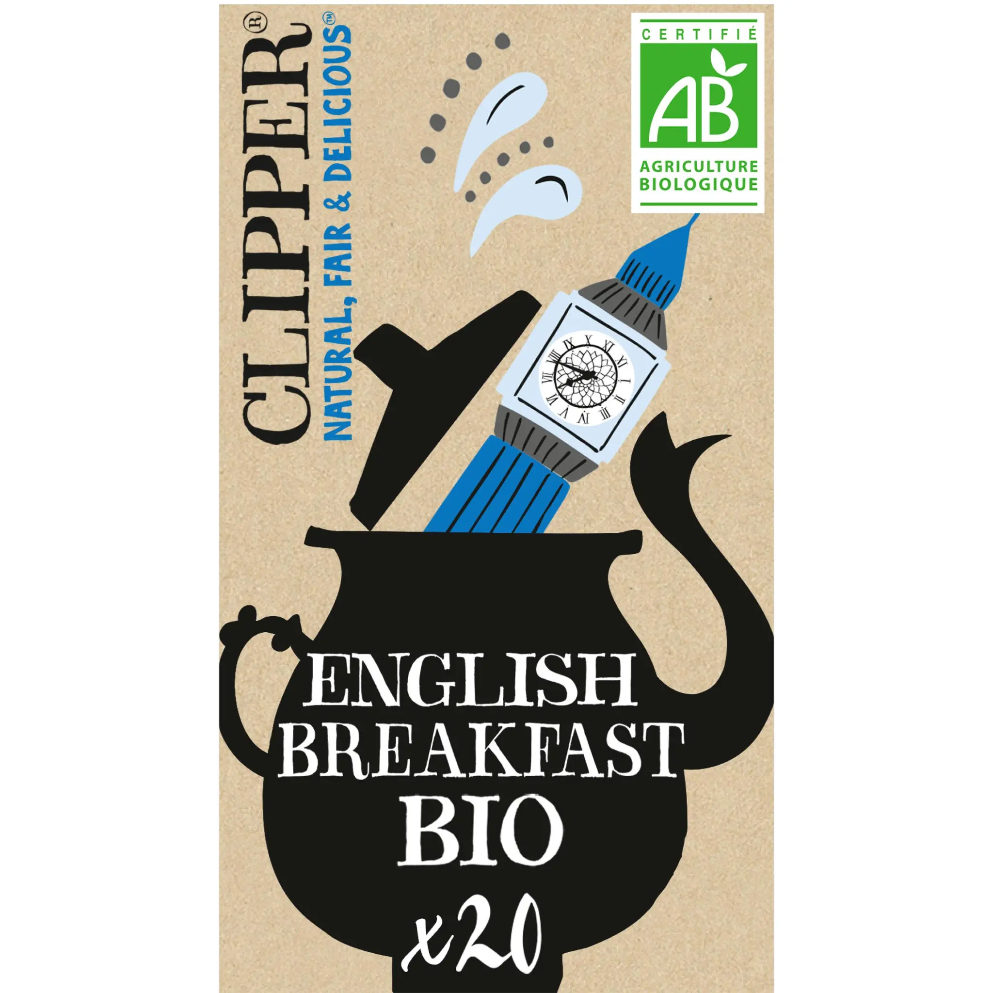CLIPPER Thé noir bio Petit Déjeuner Anglais