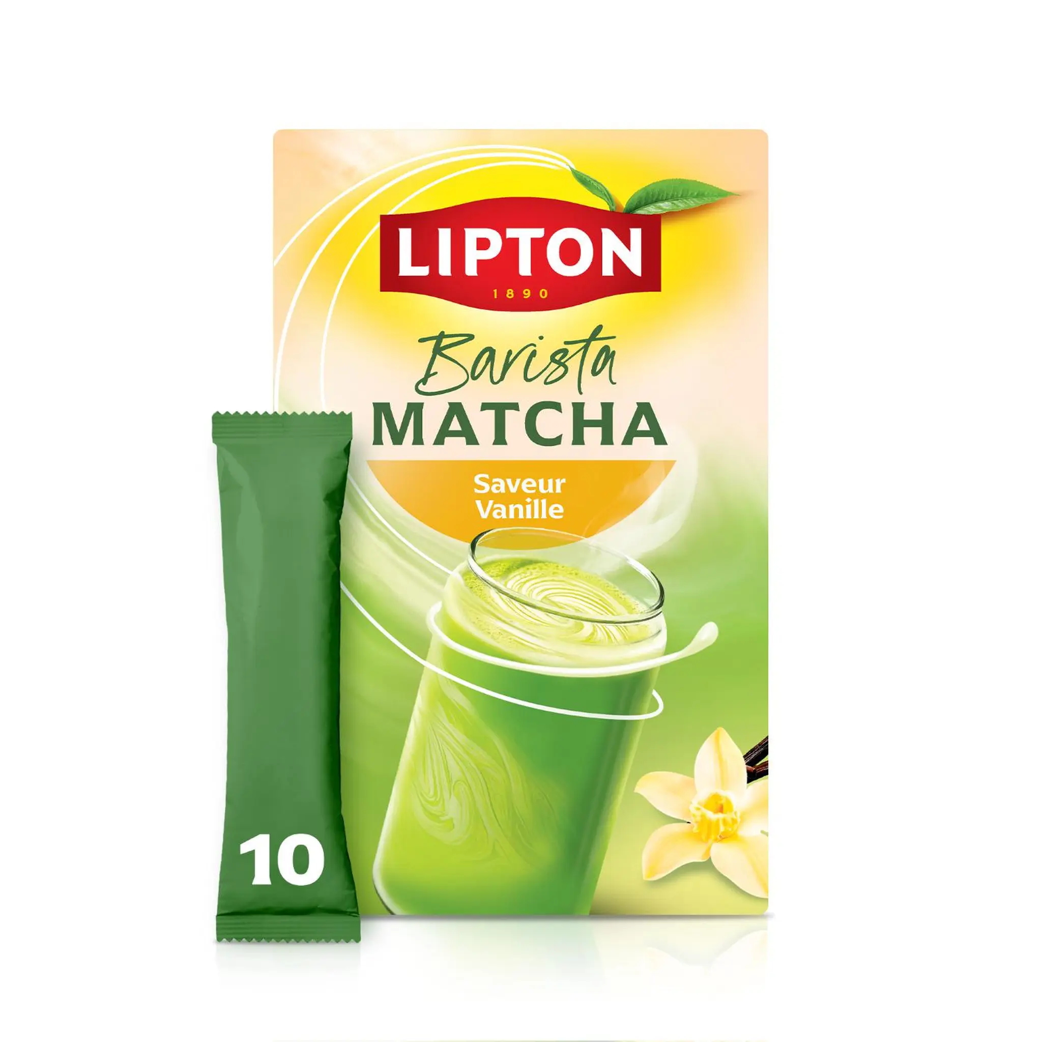 LIPTON Boisson Barista matcha saveur vanille sans sucres ajoutés
