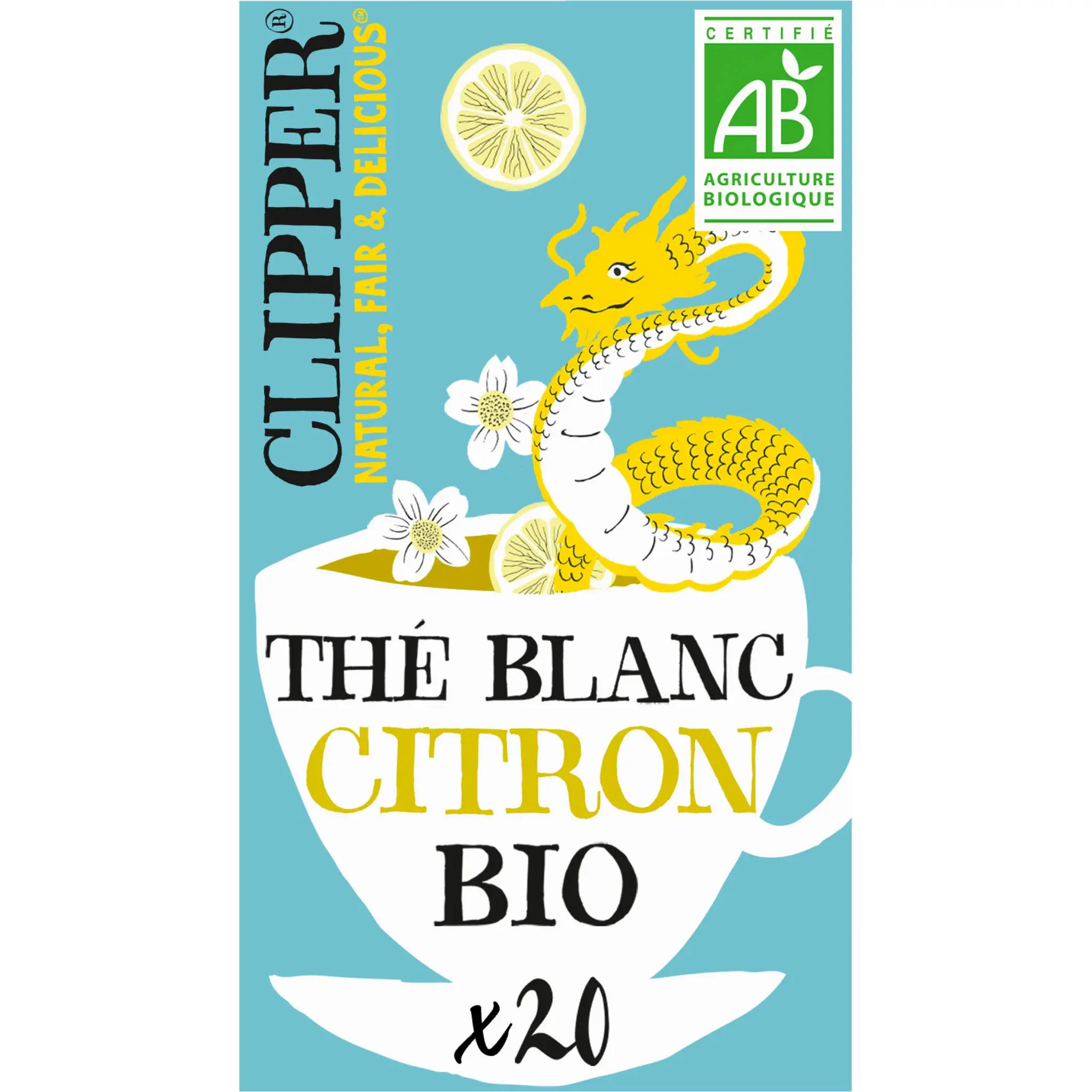 CLIPPER Thé blanc au citron bio