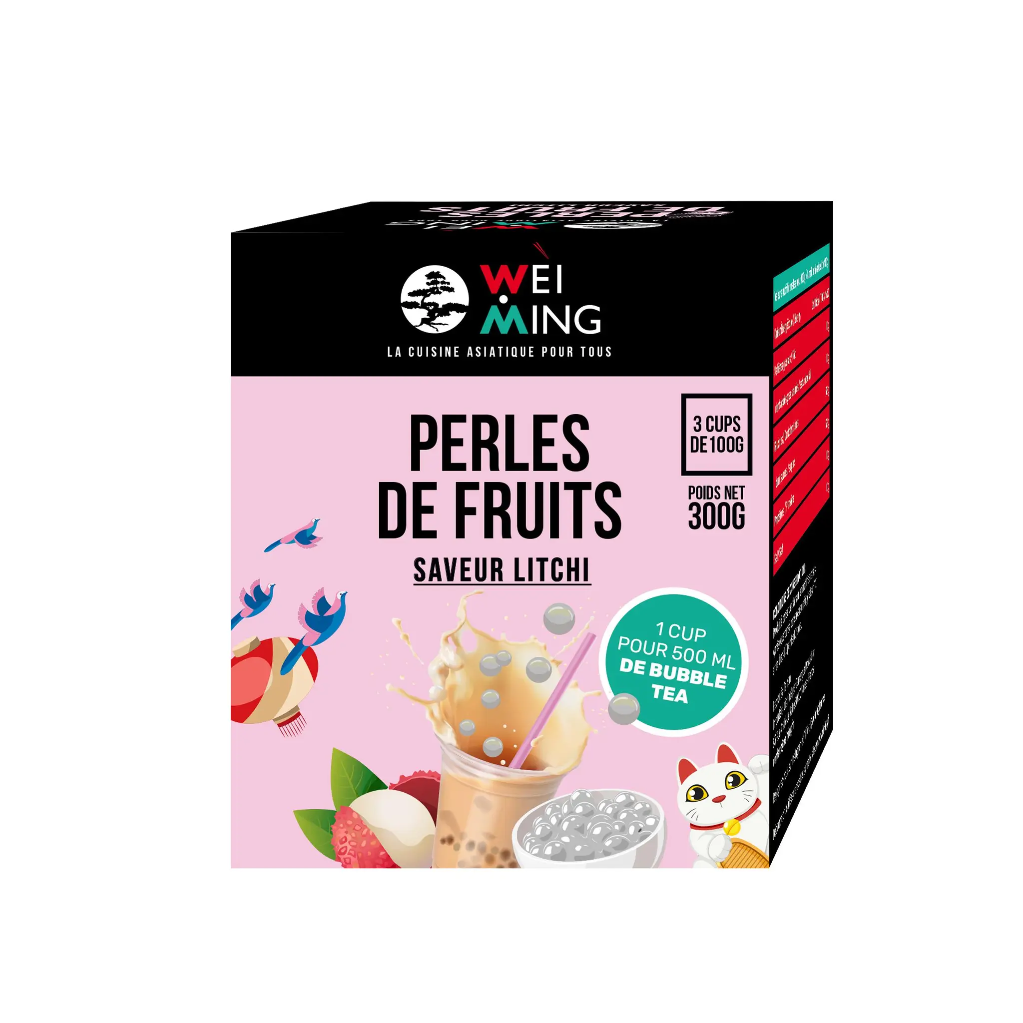 WEI MING Perles de fruit litchi