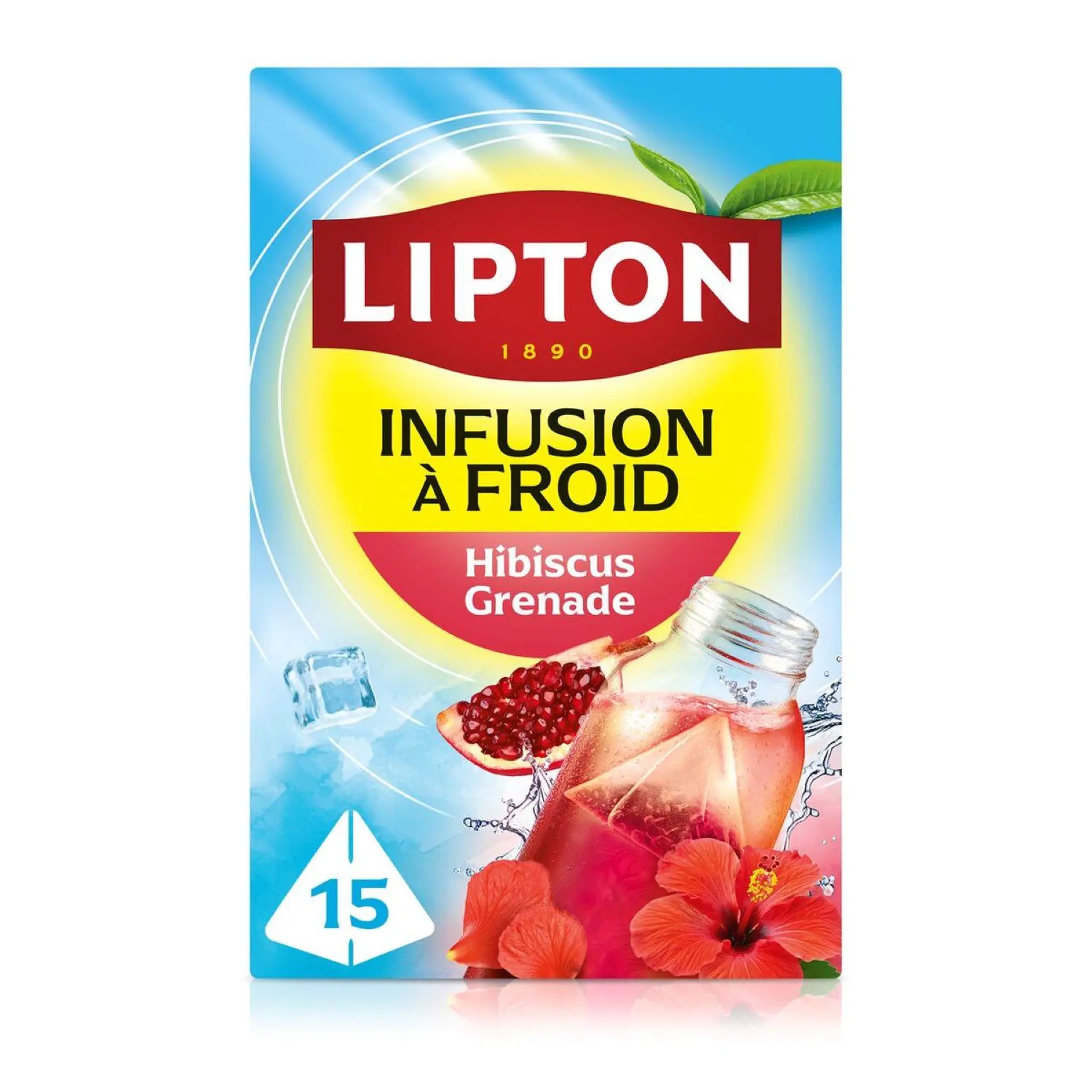 LIPTON Infuse à froid grenade hibiscus
