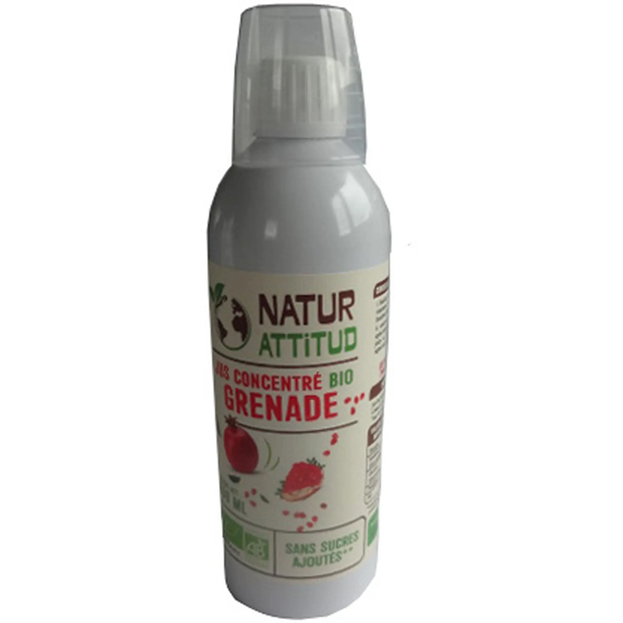 NATUR ATTITUD Jus concentré de grenade bio sans sucres ajoutés