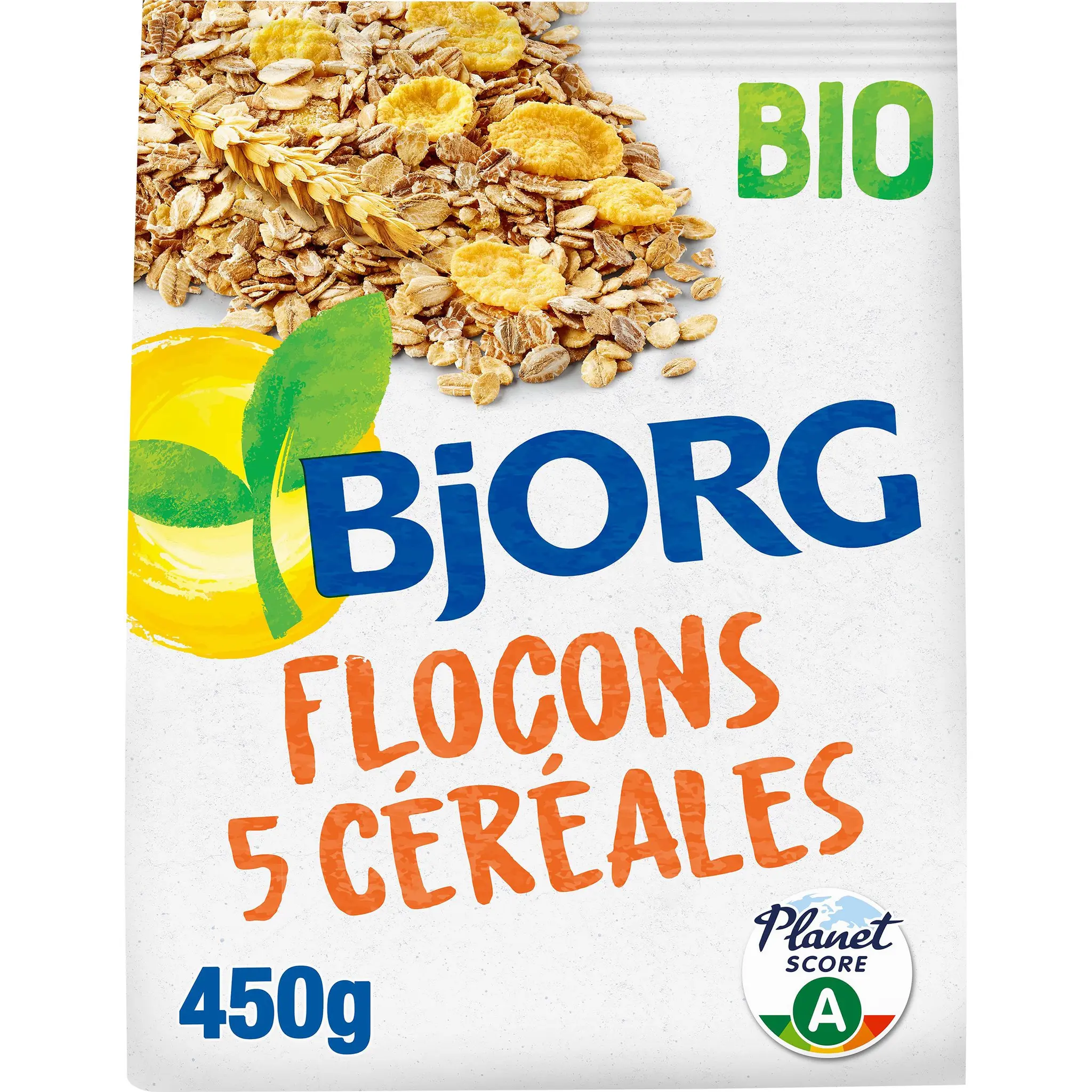 BJORG Flocons d'avoine aux 5 céréales bio