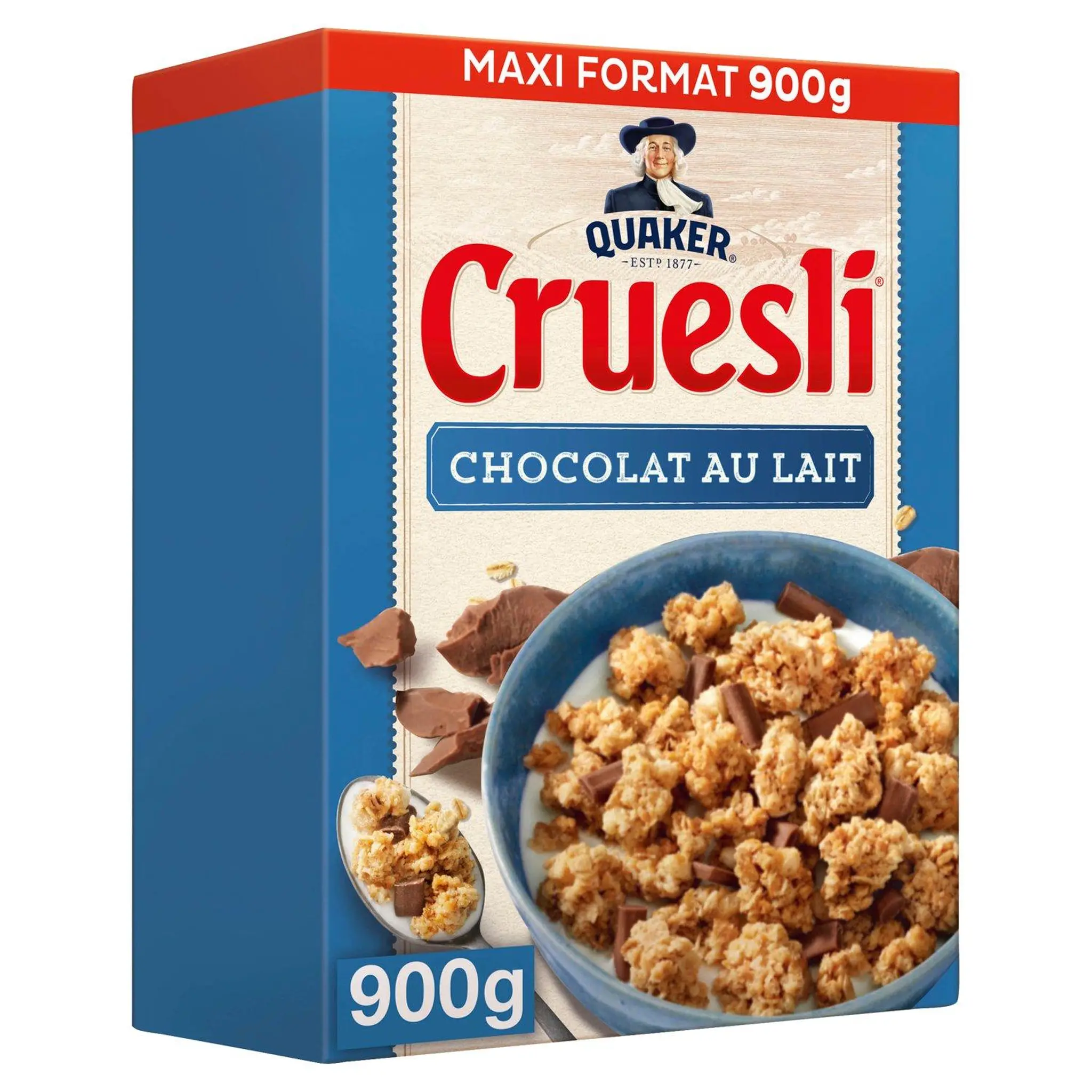 QUAKER Cruesli céréales au chocolat au lait