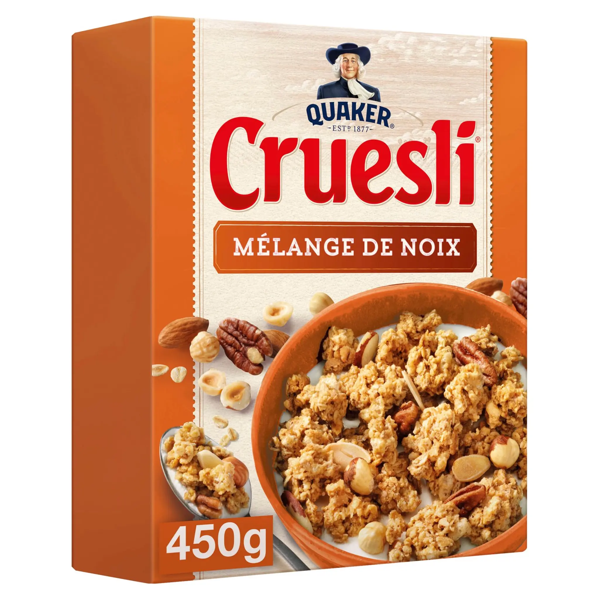 QUAKER Cruesli Céréales croustillantes avec mélange de noix