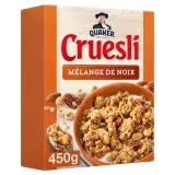 QUAKER Cruesli Céréales croustillantes avec mélange de noix
