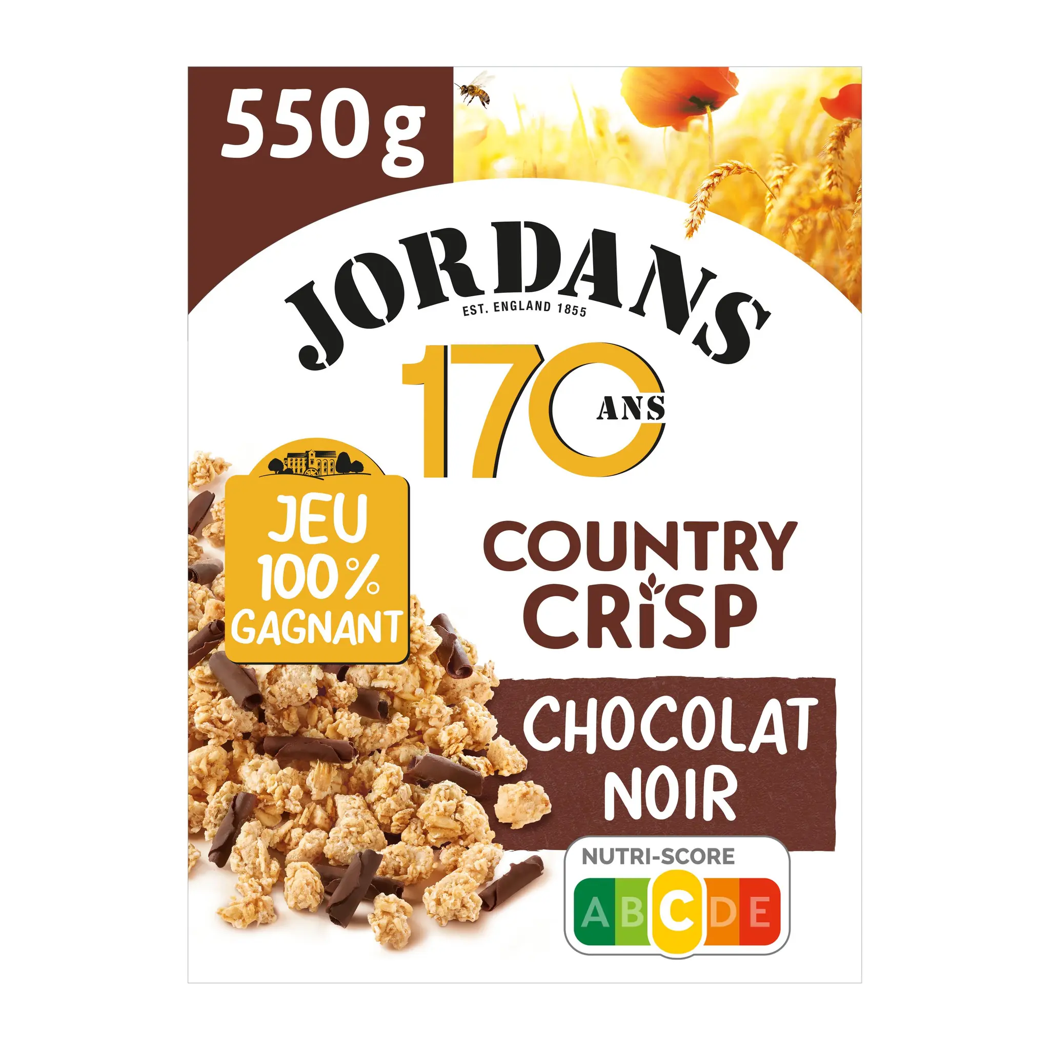 JORDAN'S Country Crisp chocolat noir