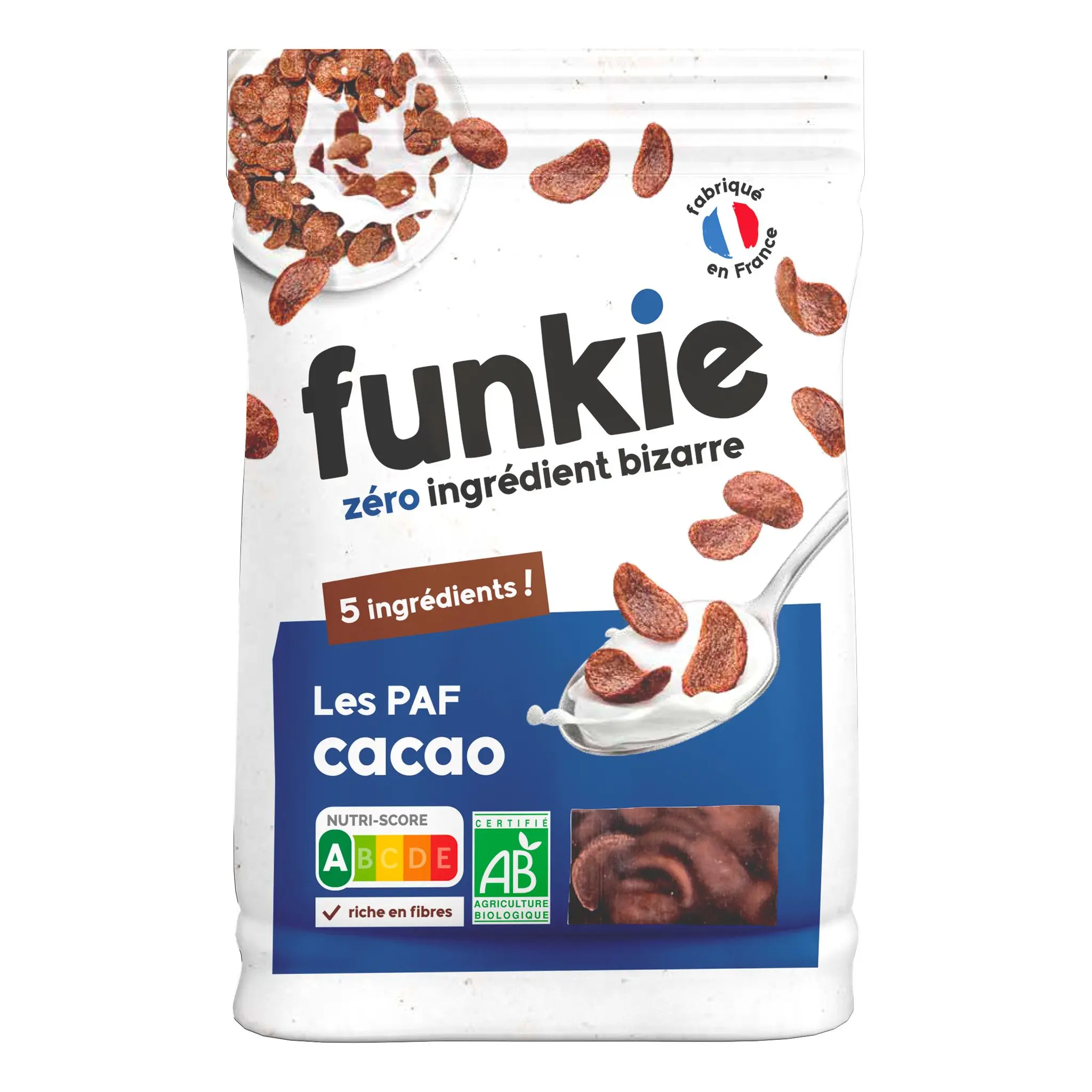 FUNKIE Céréales les PAF enrobées de cacao bio