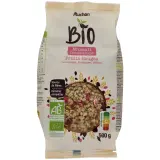 AUCHAN BIO Muesli croustillant avec des fruits rouges canneberges framboises et fraises