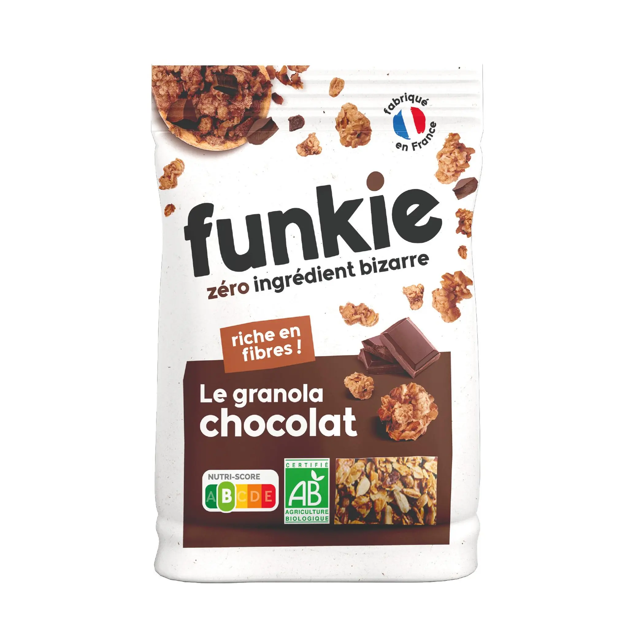 FUNKIE Céréales bio le granola chocolat