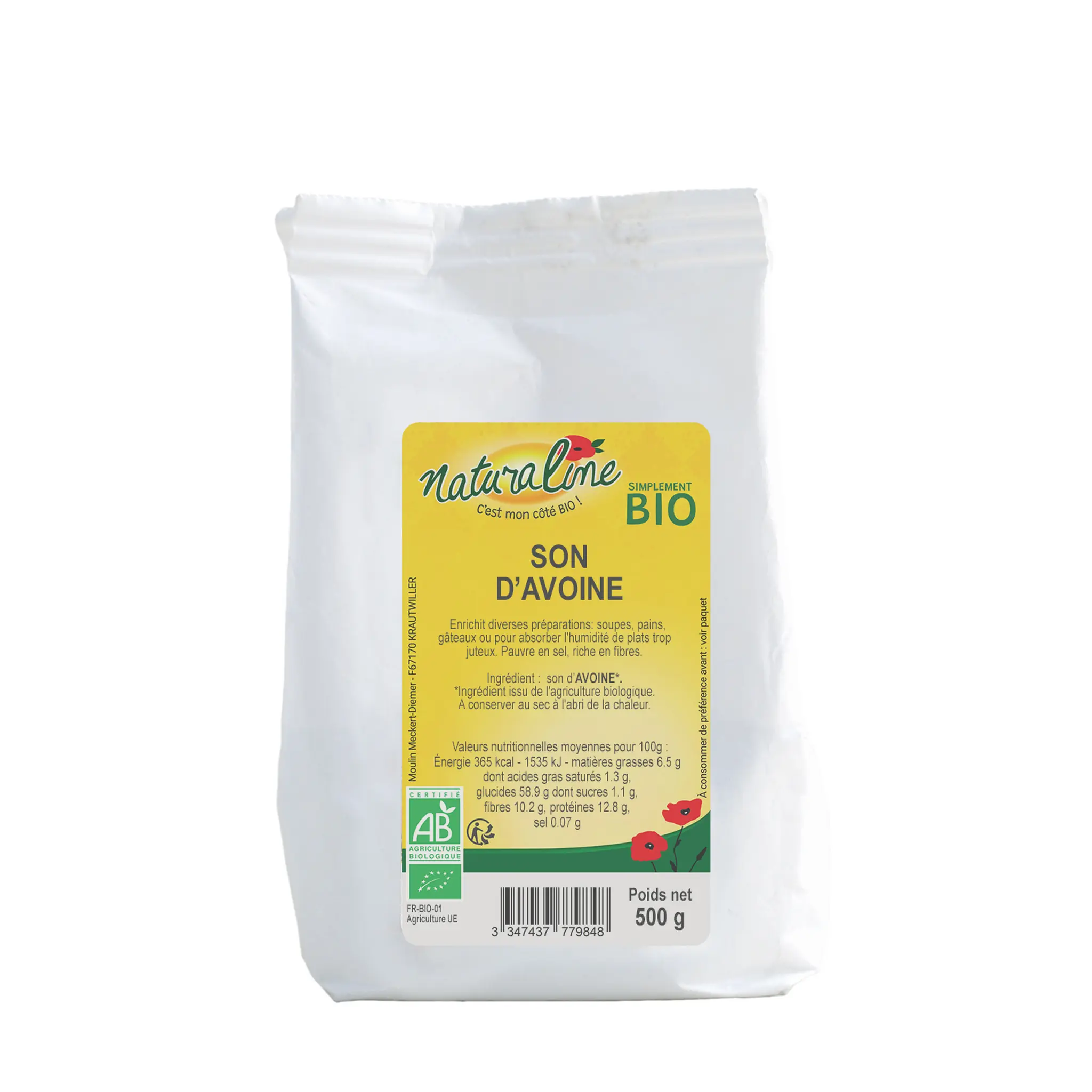 NATURALINE Son d'avoine alimentaire bio