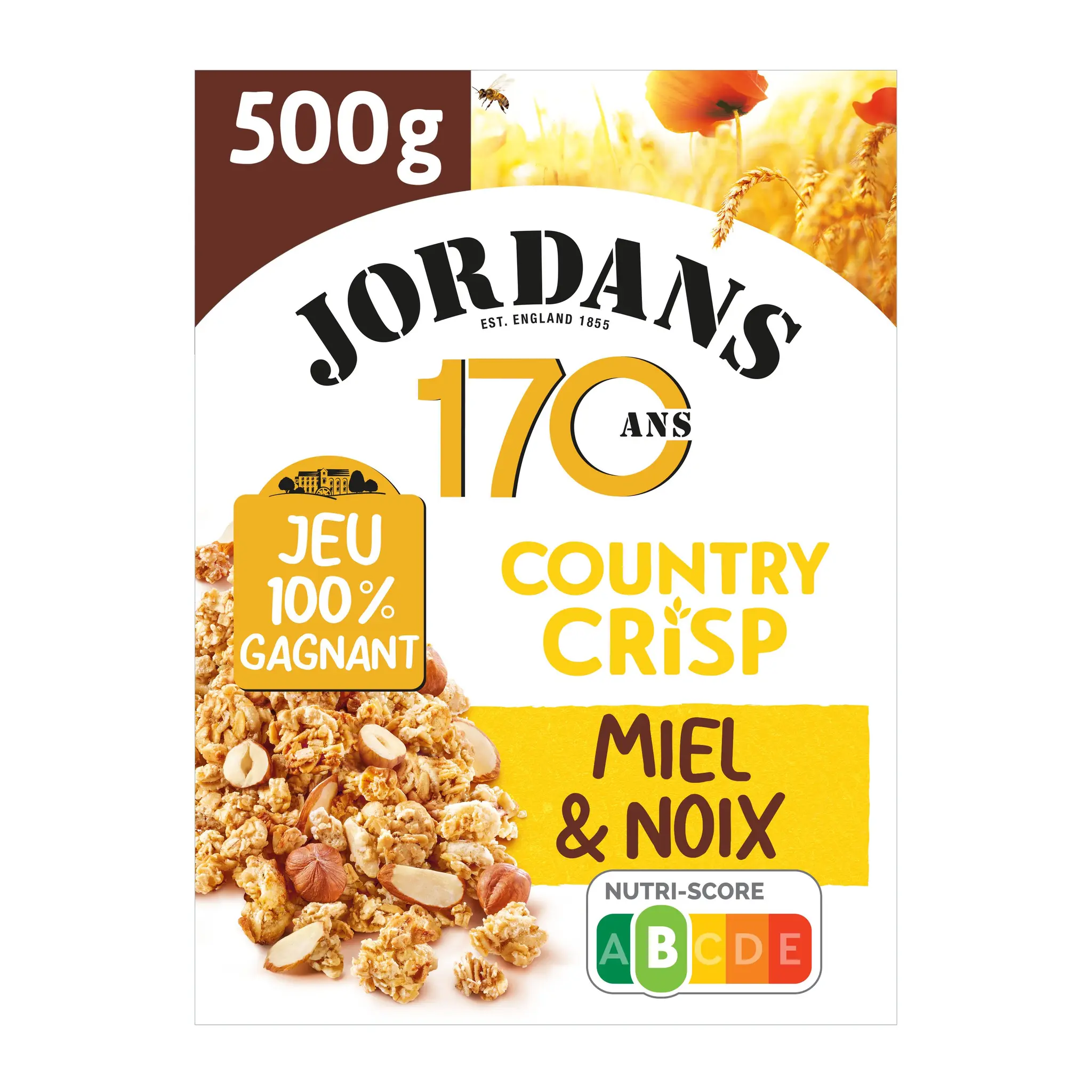 JORDAN'S Country Crisp céréales muesli au miel et noix