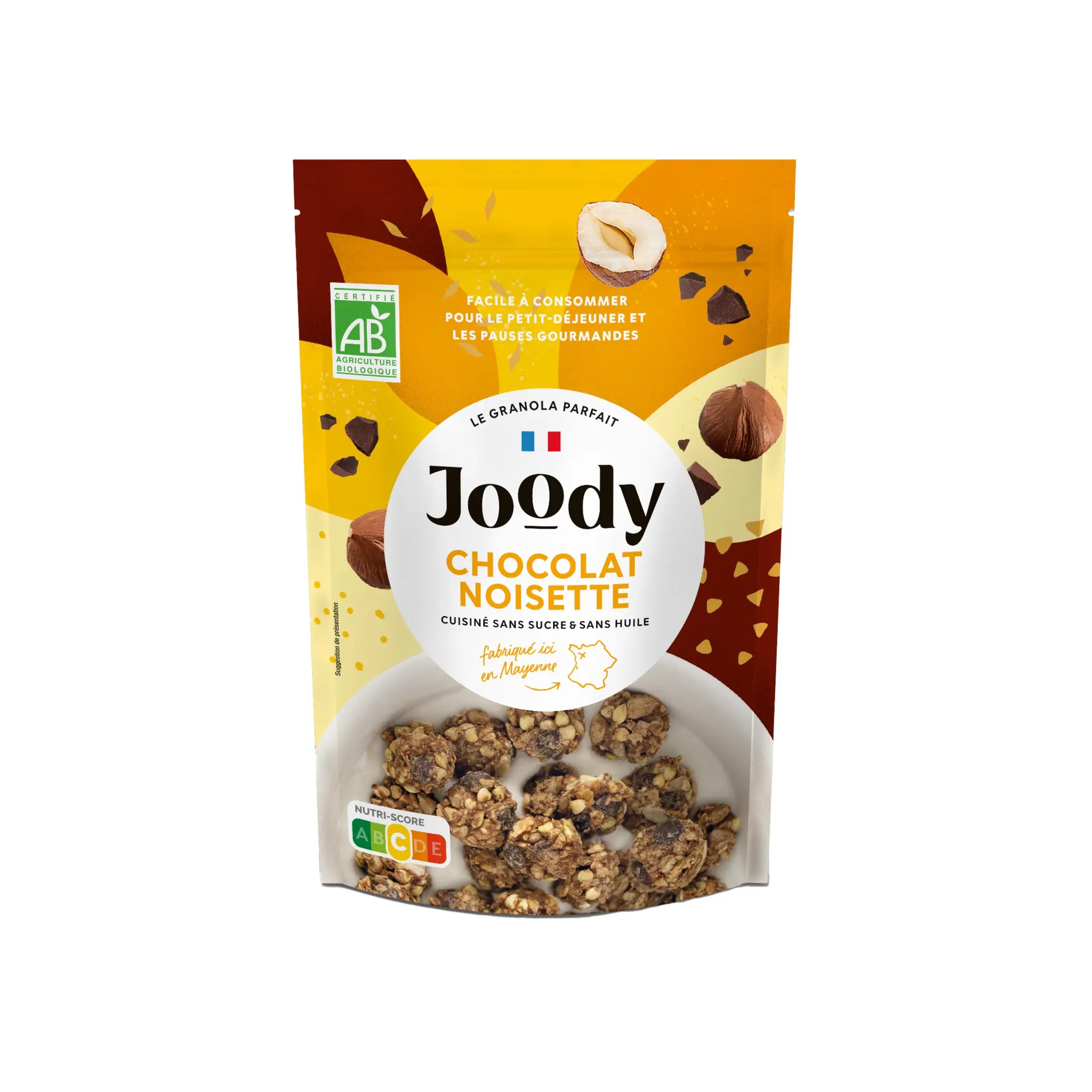 JOODY Granola bio au chocolat et noisette