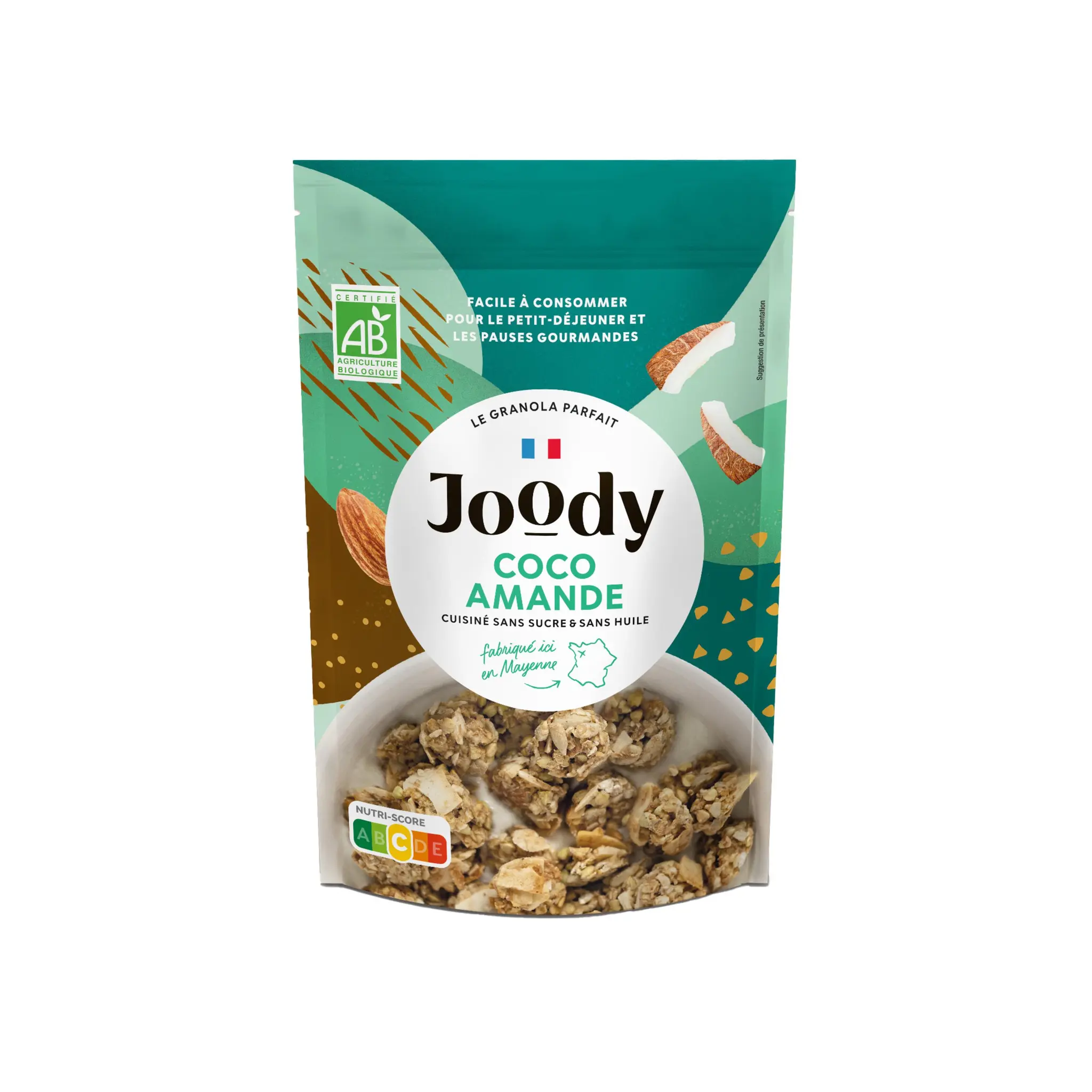 JOODY Granola bio à la noix de coco et aux amandes
