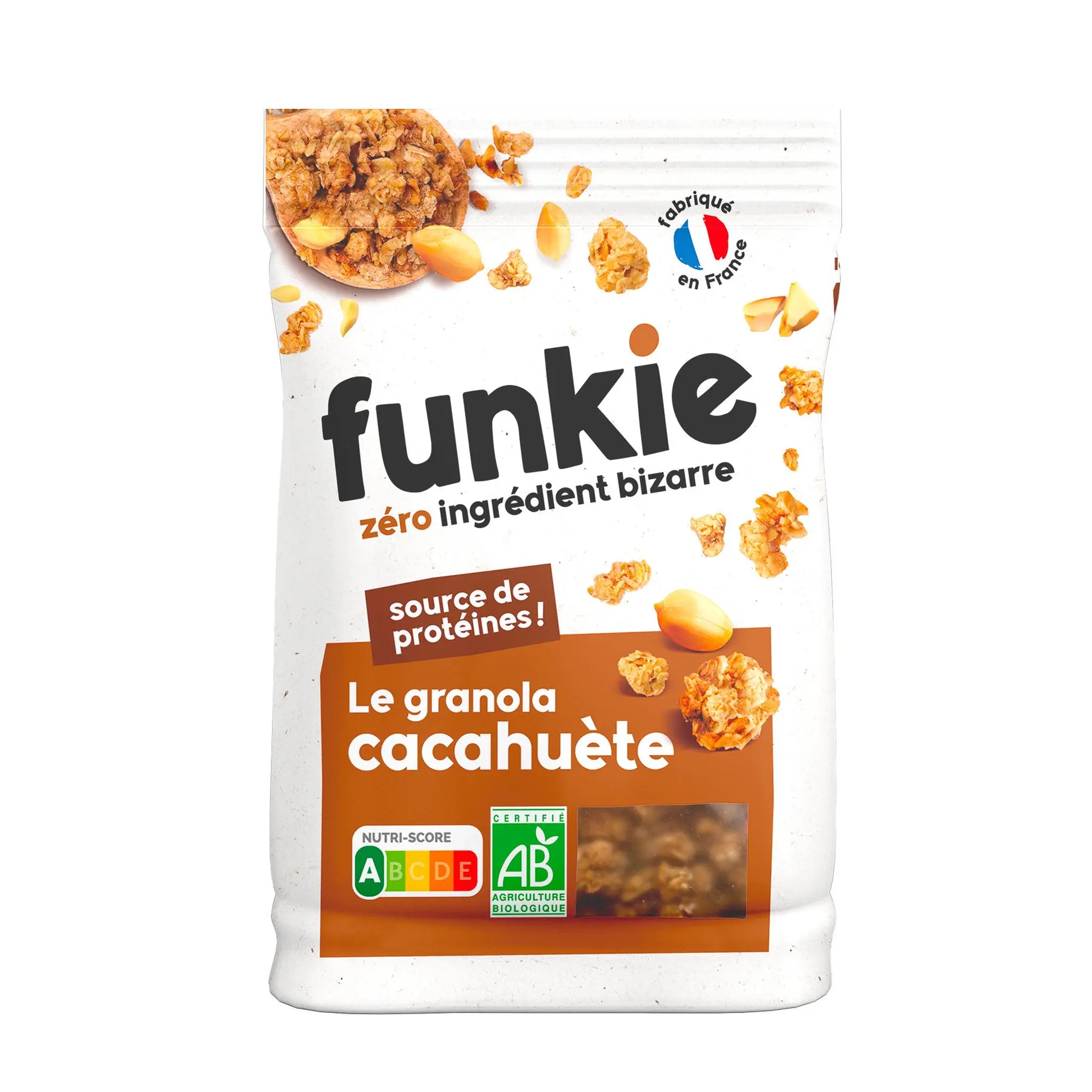 FUNKIE Céréales bio le granola cacahuète