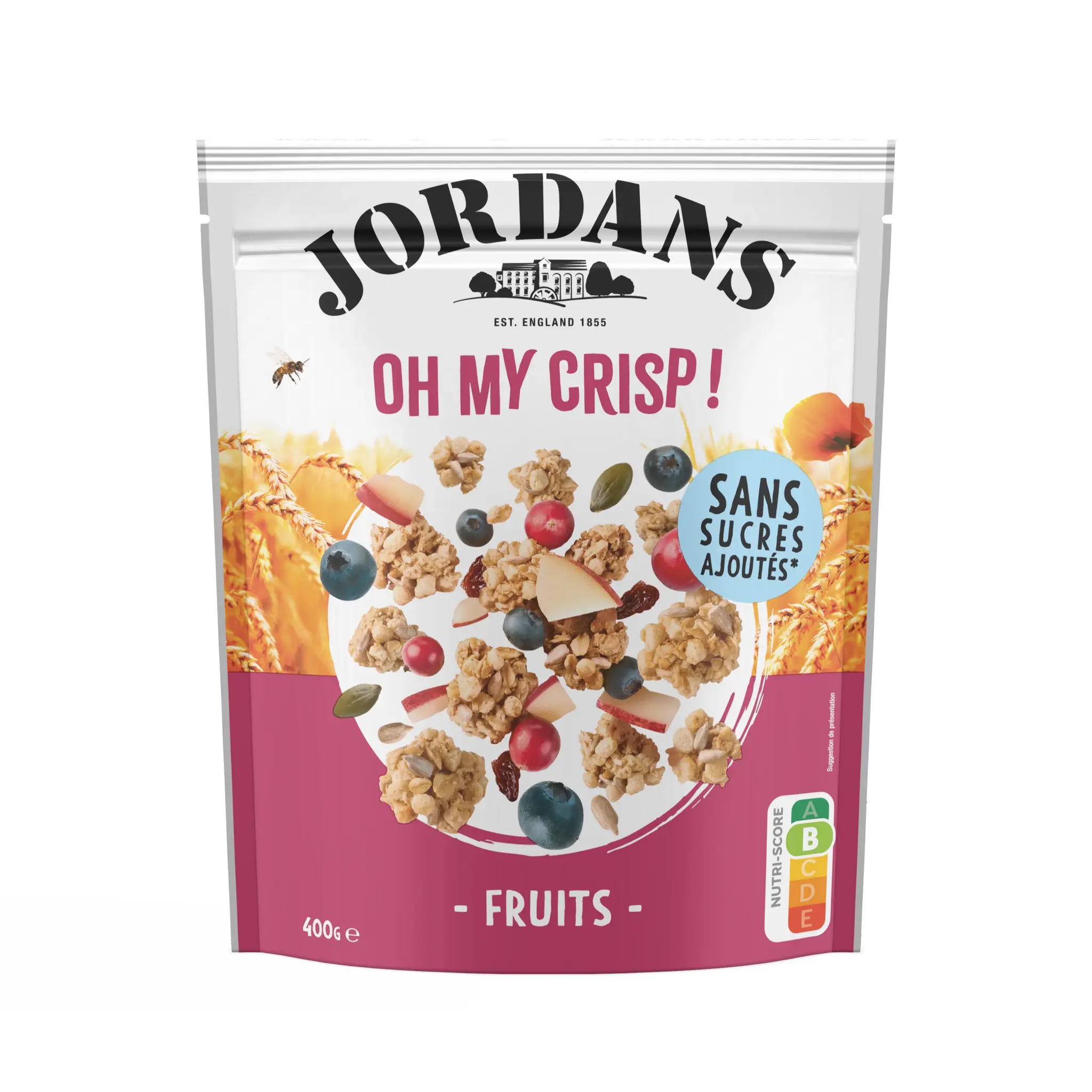 JORDAN'S Oh my crisp ! Céréales aux fruits sans sucres ajoutés