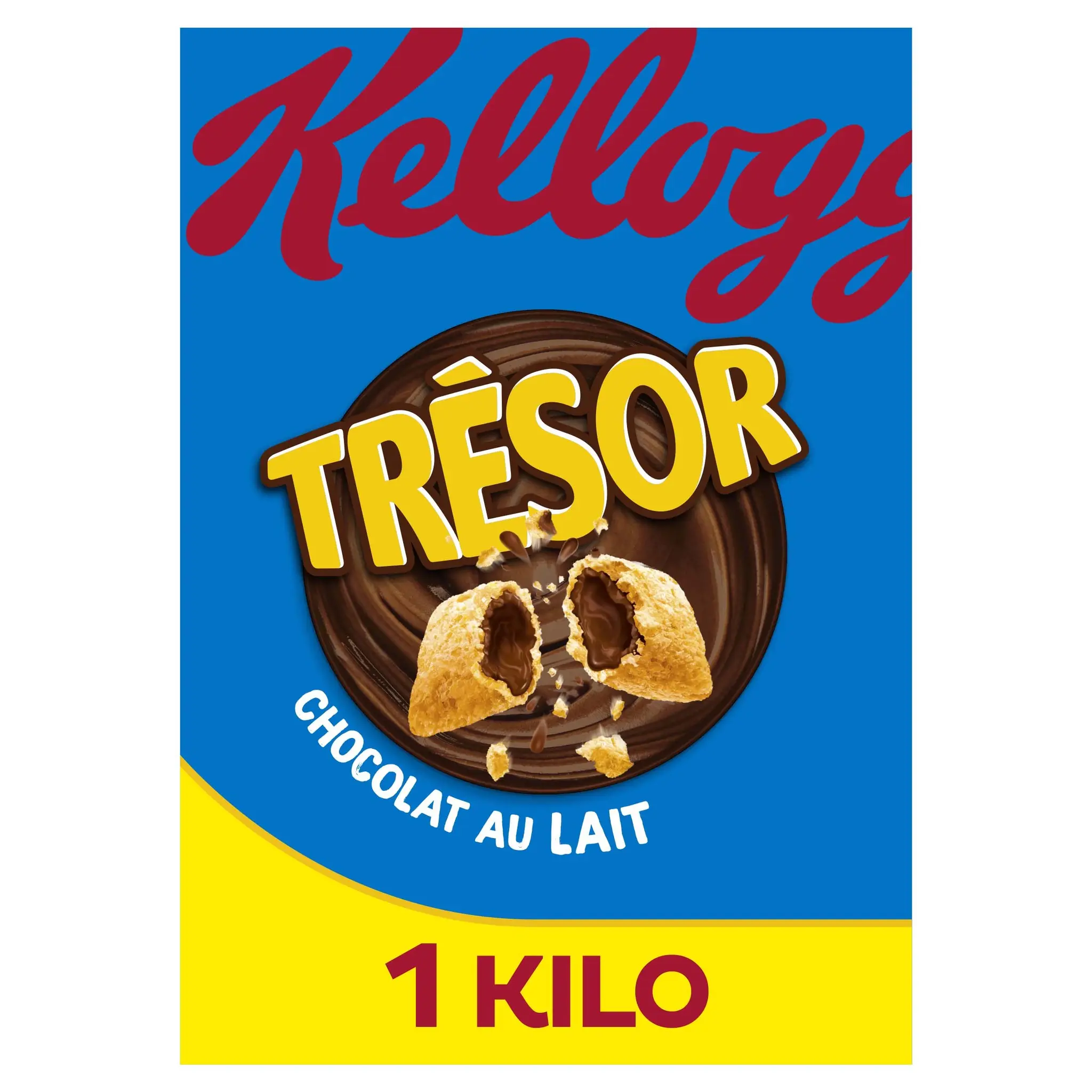 KELLOGG'S Trésor Céréales fourrées chocolat au lait