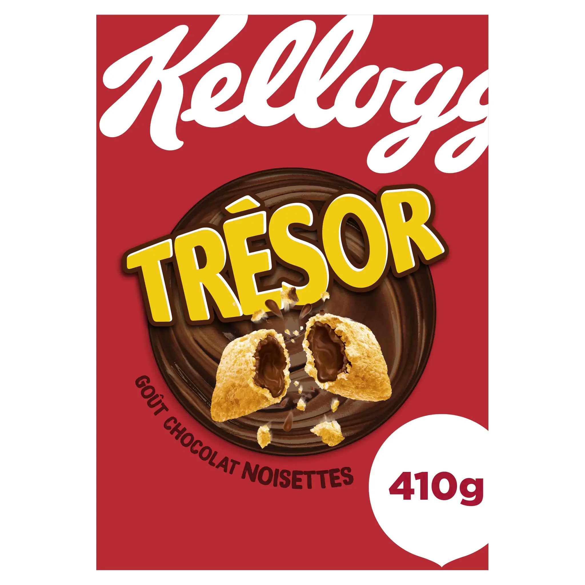 KELLOGG'S Trésor céréales fourrées chocolat noisettes