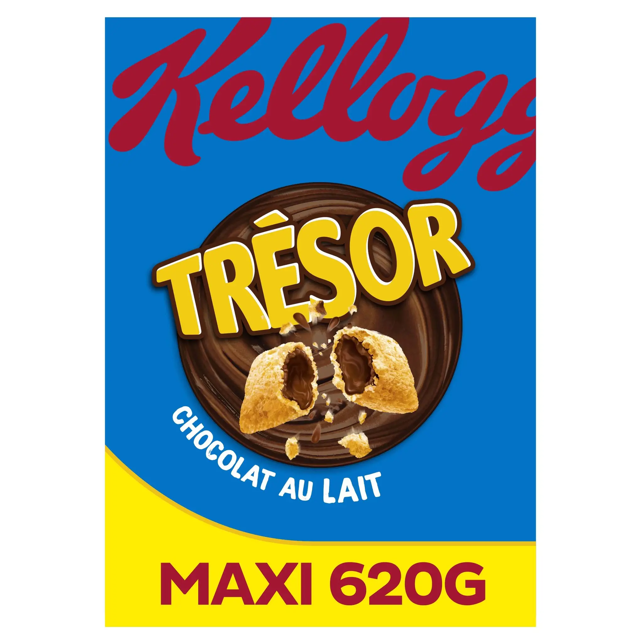 KELLOGG'S Trésor Céréales fourrées chocolat au lait