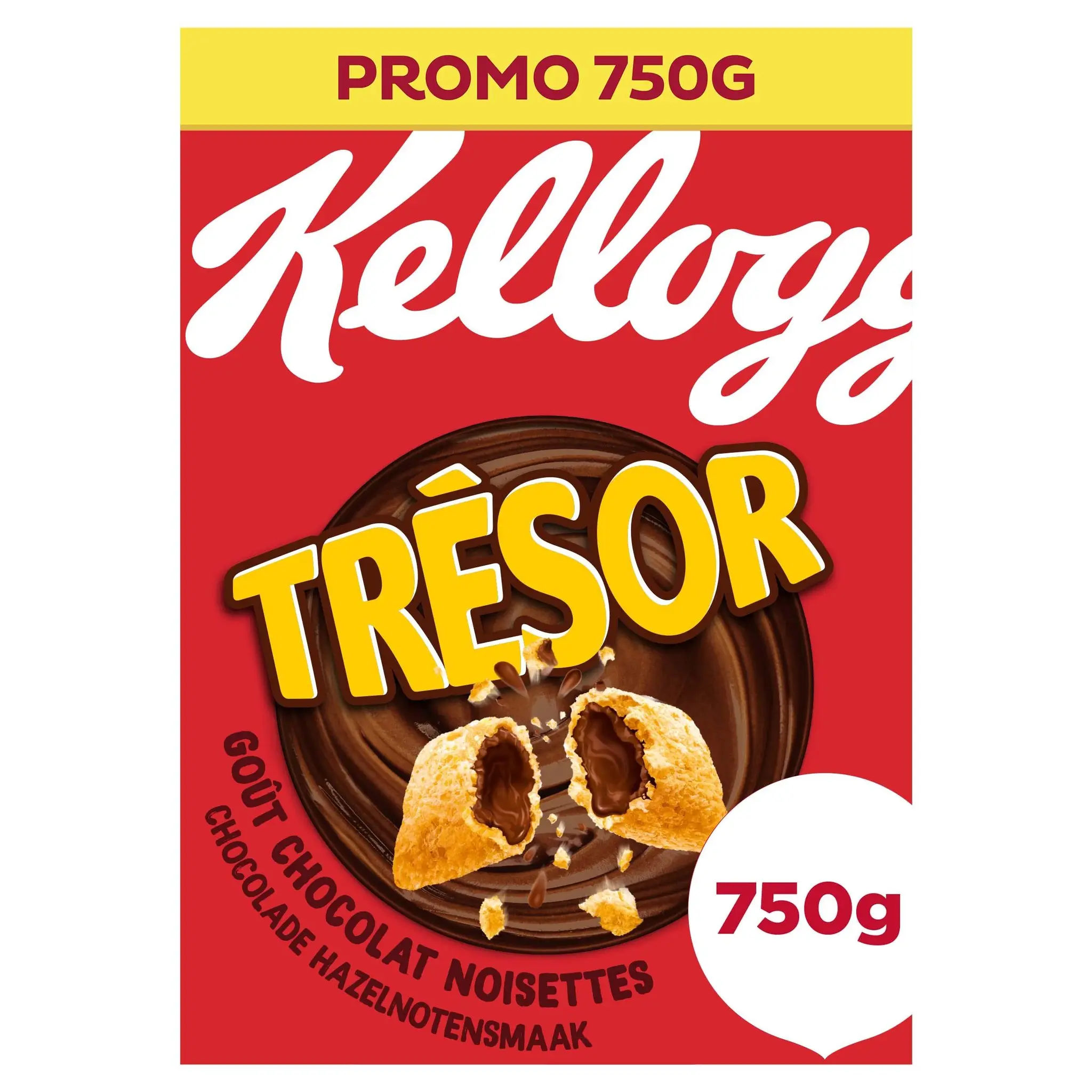 KELLOGG'S Trésor Céréales fourrées chocolat noisettes