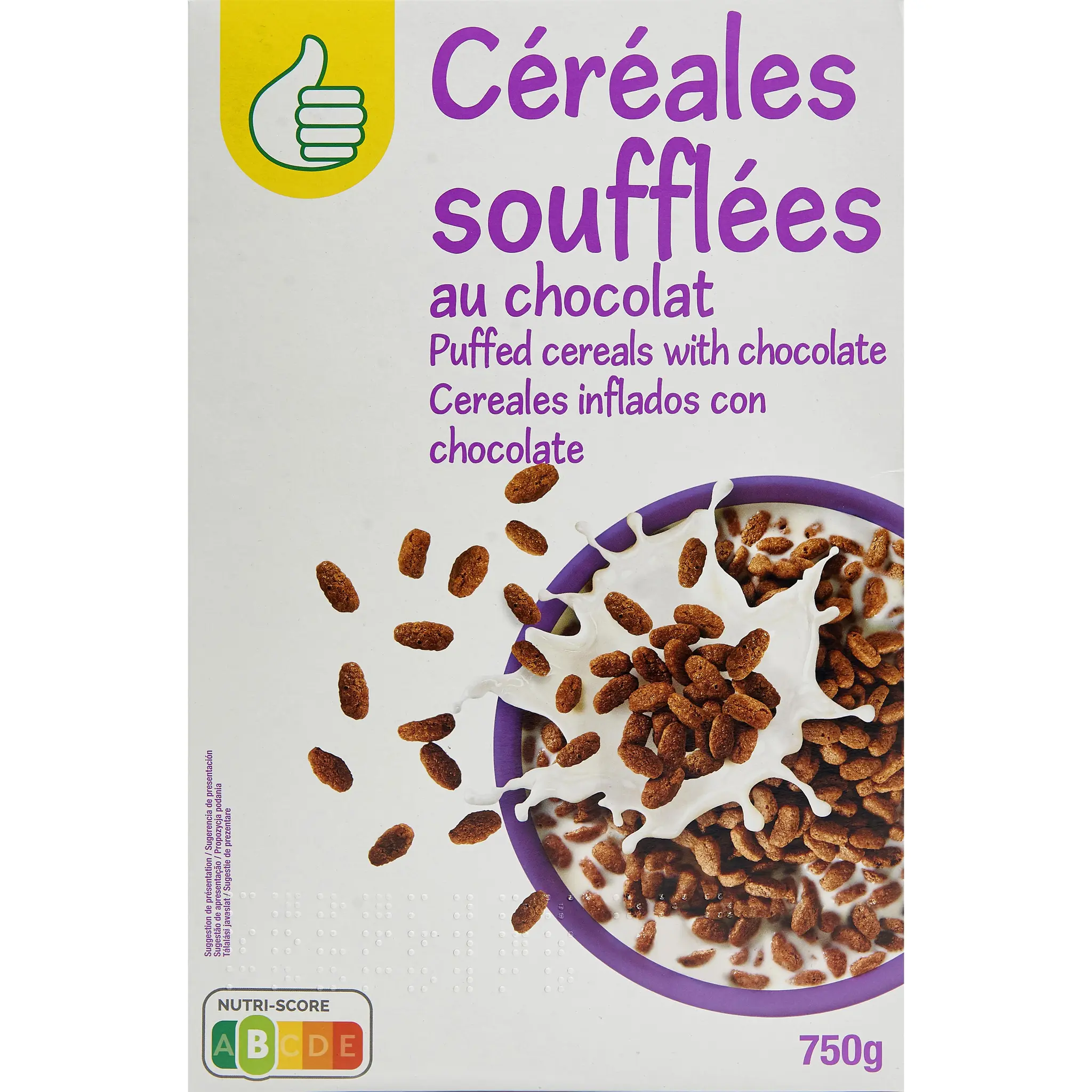 POUCE Céréales soufflées au chocolat